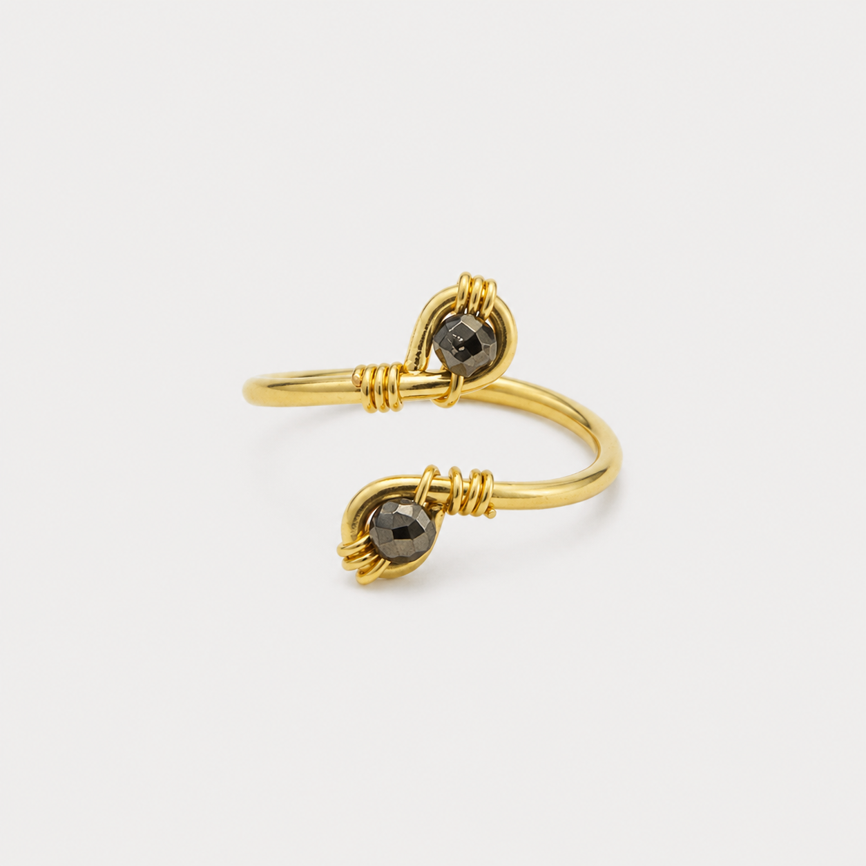 SPIRAL TOE RING - PYRITE (COOPER)