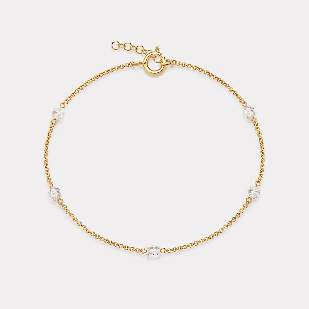 STARDUST BRACELET - HERKIMER (GOLD PLATED)