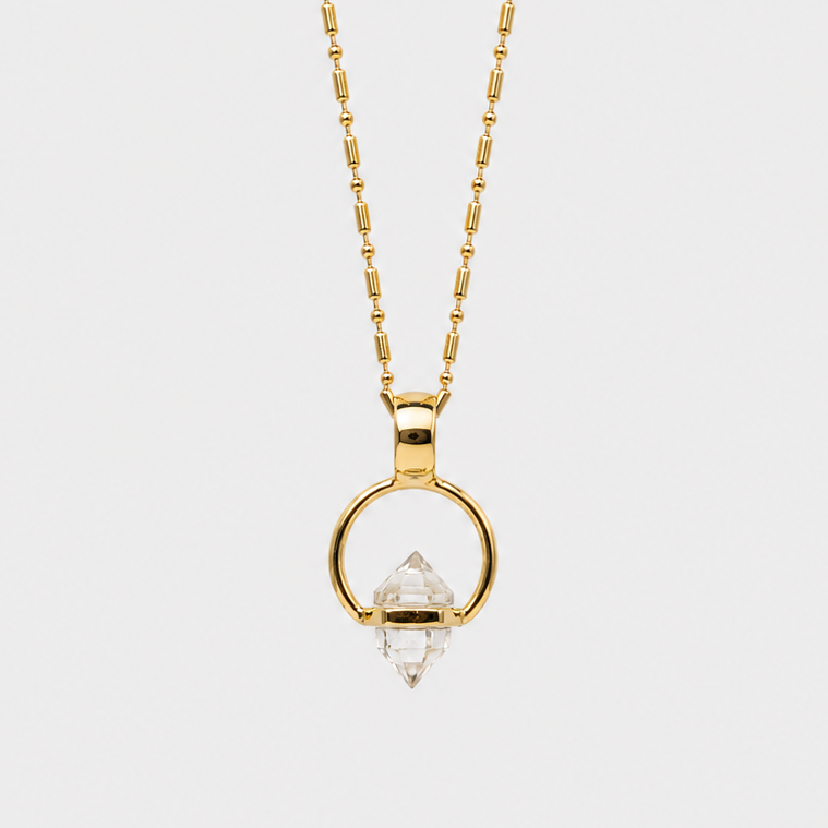 VIDA NECKLACE - HERKIMER (GOLD PLATED)