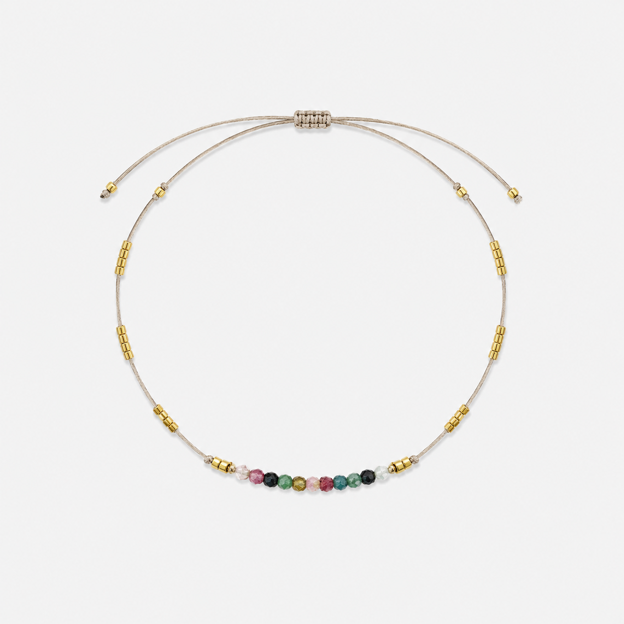 RAINBOW BRACELET - MULTICOLOR TOURMALINE BEADS
