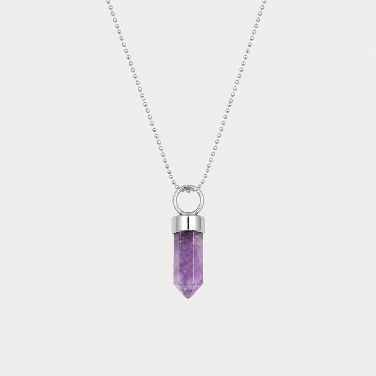 MINI PENDULUM - AMETHYST (SILVER)