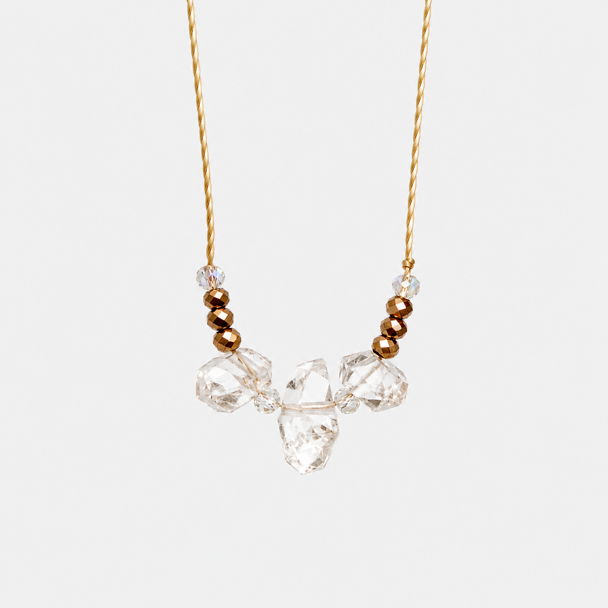 TRILOGY NECKLACE - HERKIMER