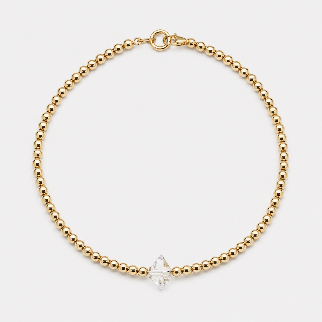 BOLD BEADS - HERKIMER (GOLD-FILLED)
