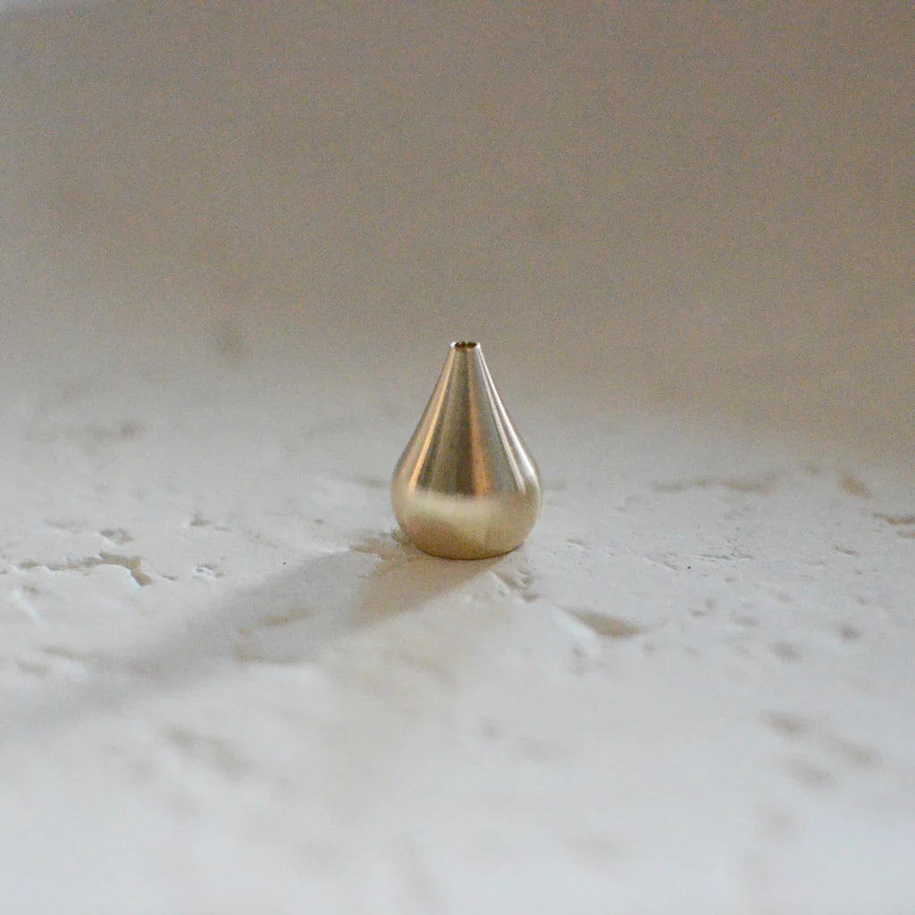 INCENSE HOLDER - WATERDROP (BRASS)