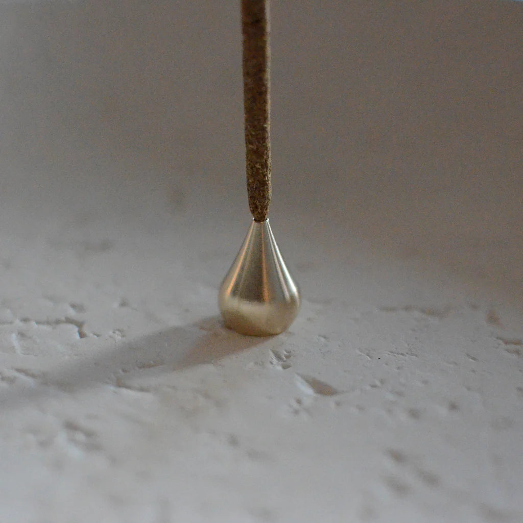 INCENSE HOLDER - WATERDROP (BRASS)