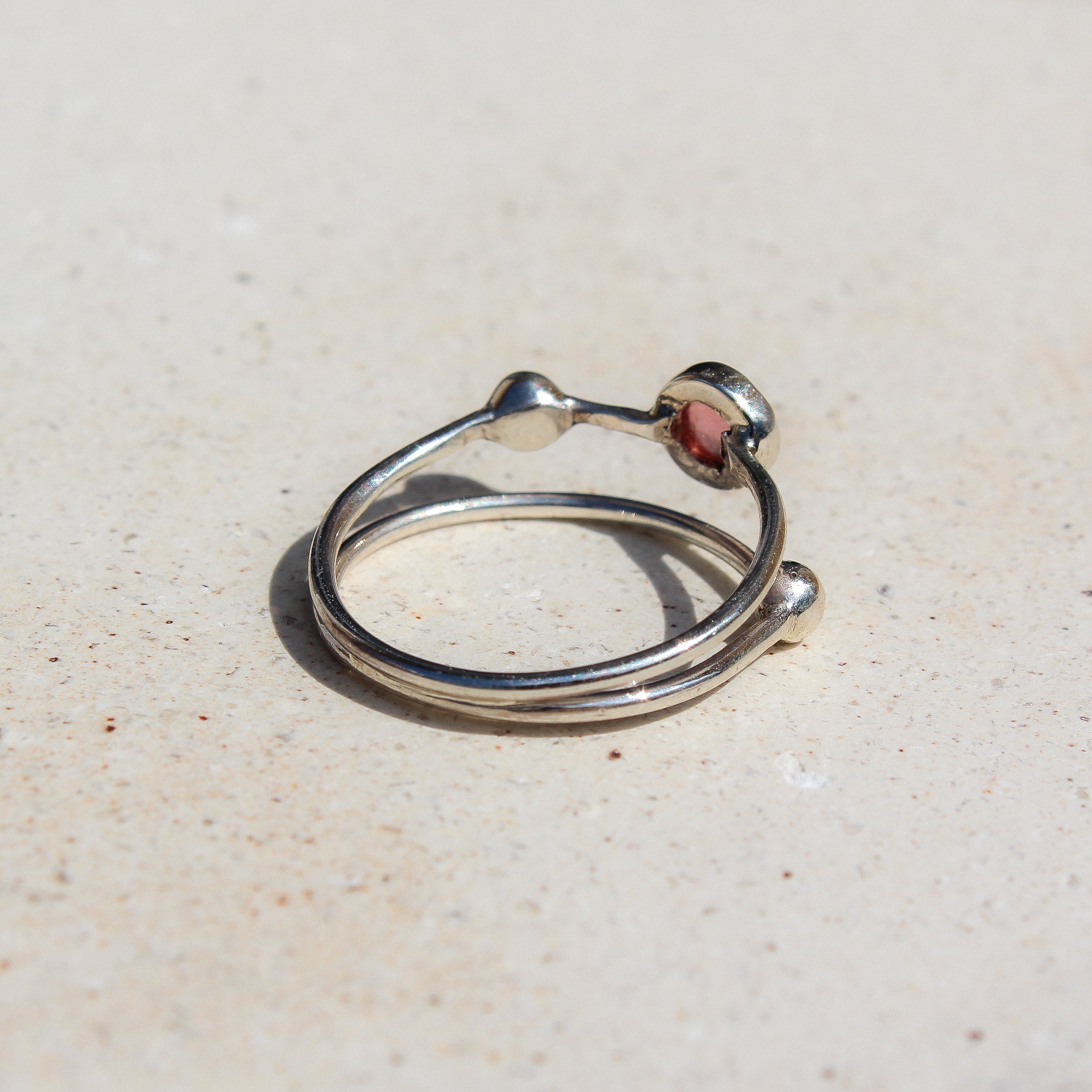 GALAXY RING - PINK TOURMALINE (SILVER)