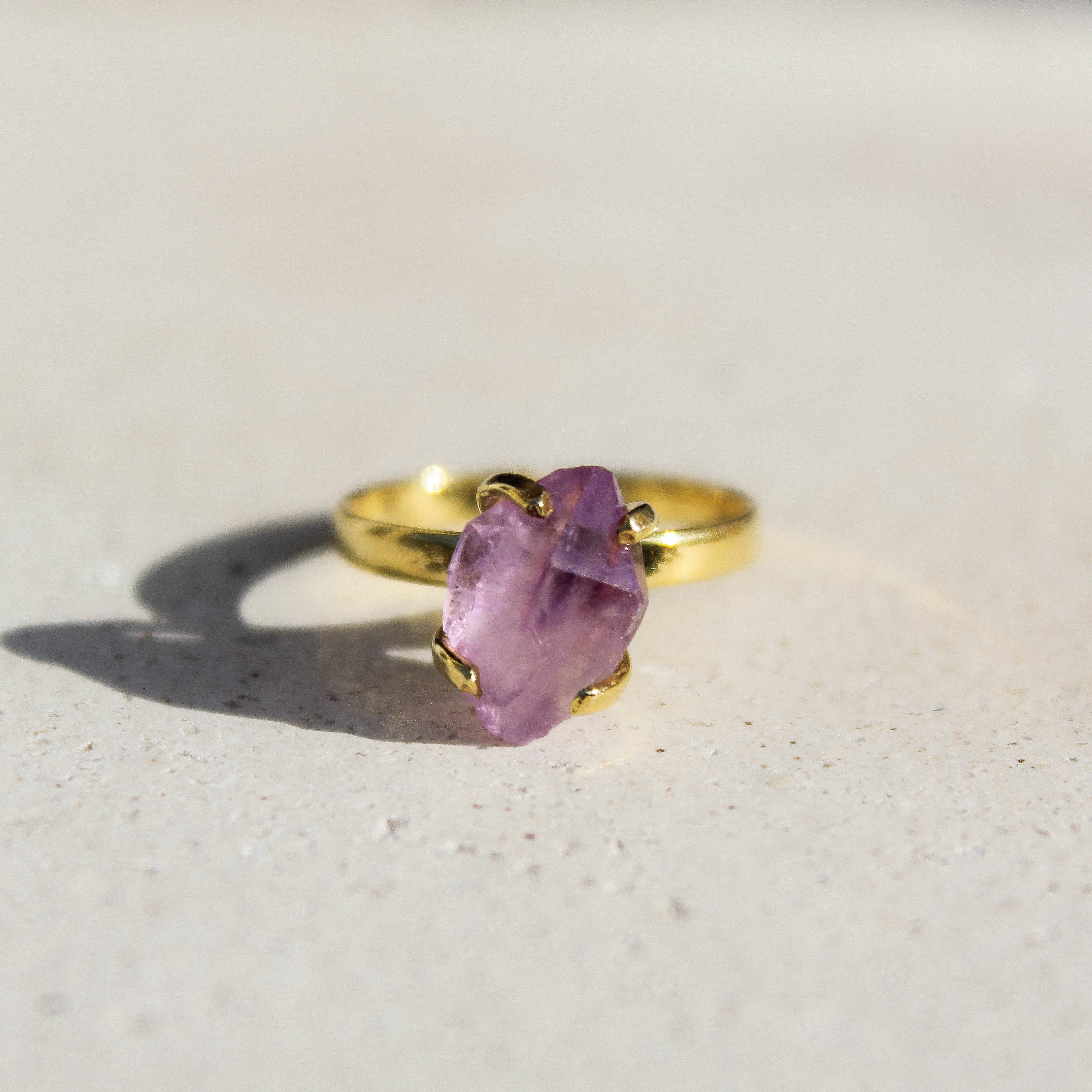 CLASSIC RING - AMETHYST (GOLD PLATED)