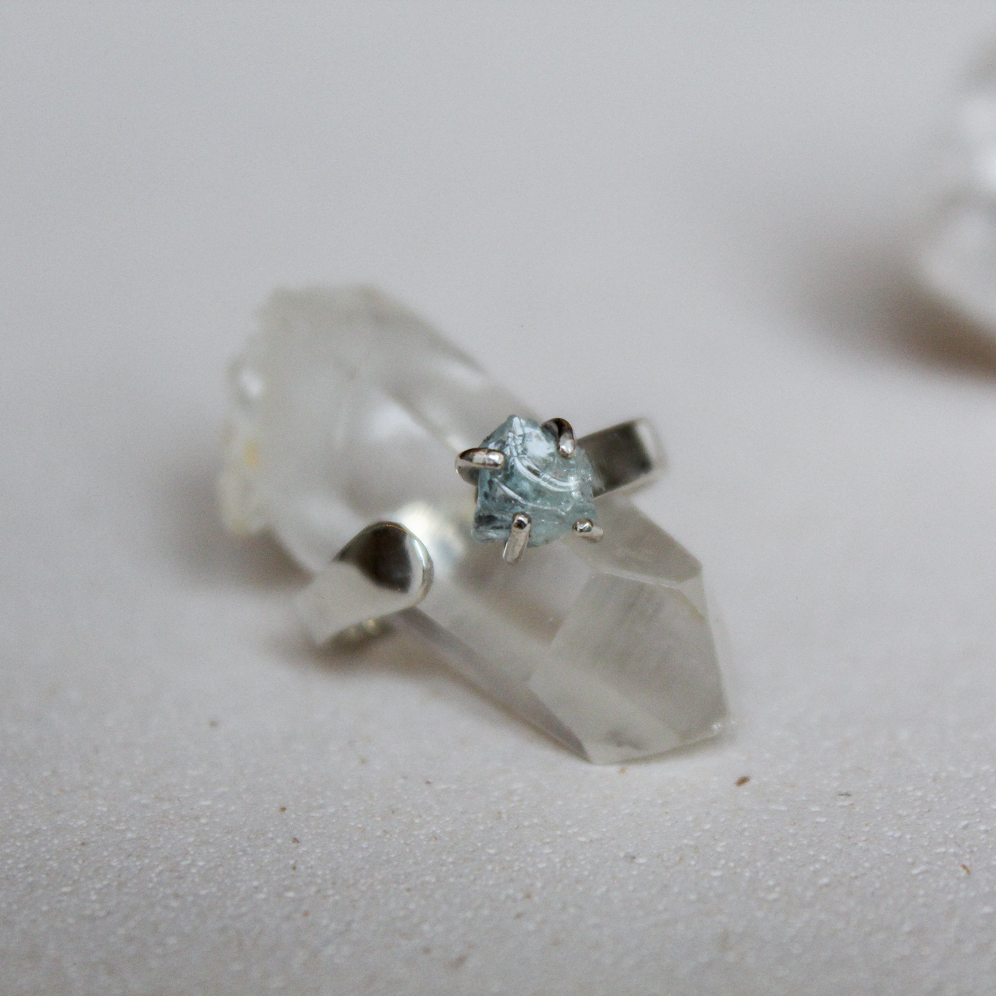 VIDA RING - AQUAMARINE (SILVER)