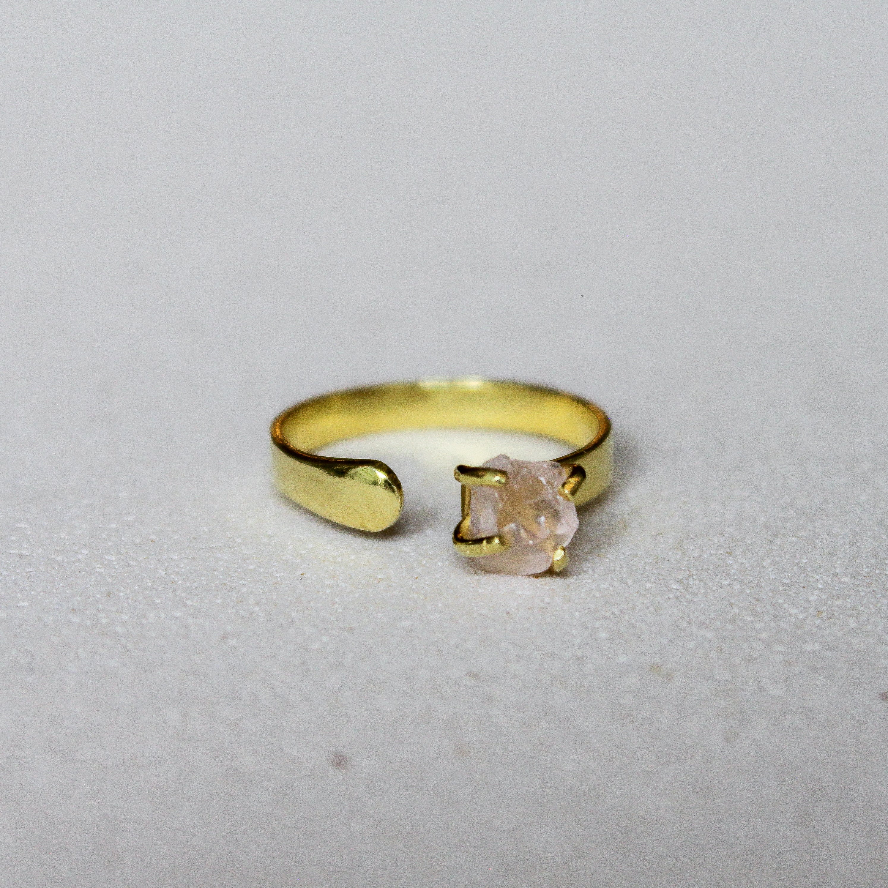 VIDA RING - ROSE QUARTZ (GOLD PLATED)