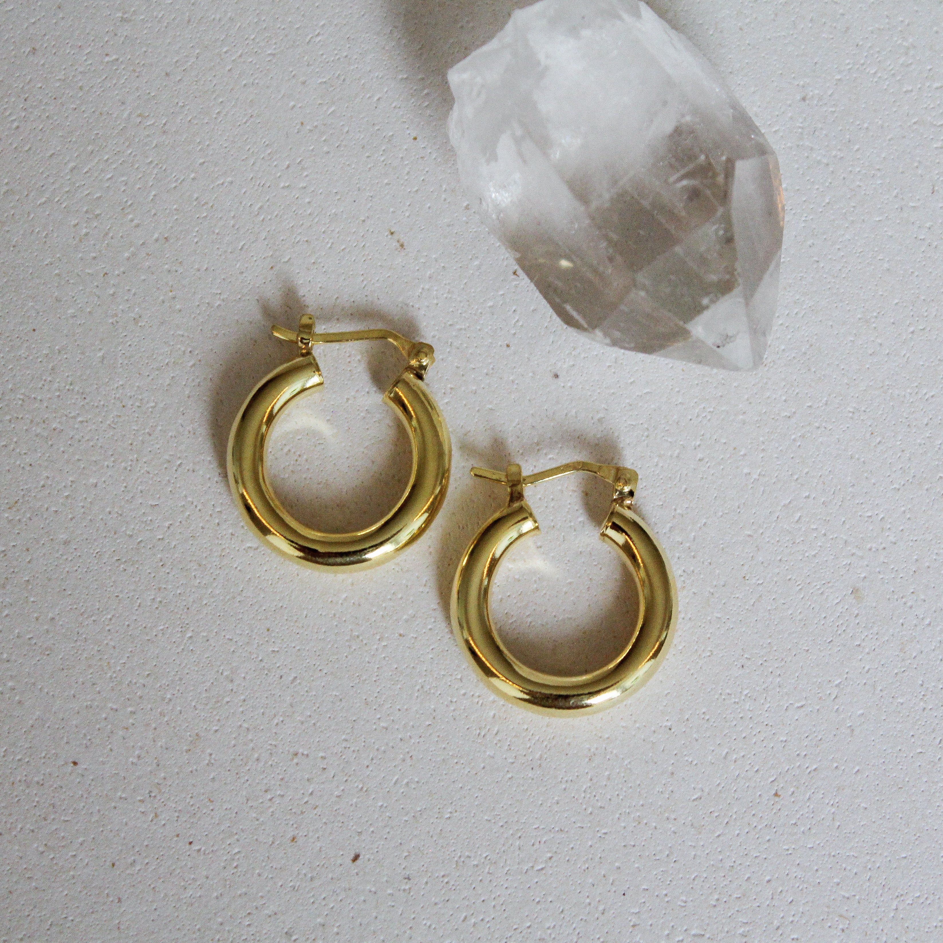 CHUNKY HOOPS (GOLD PLATED)