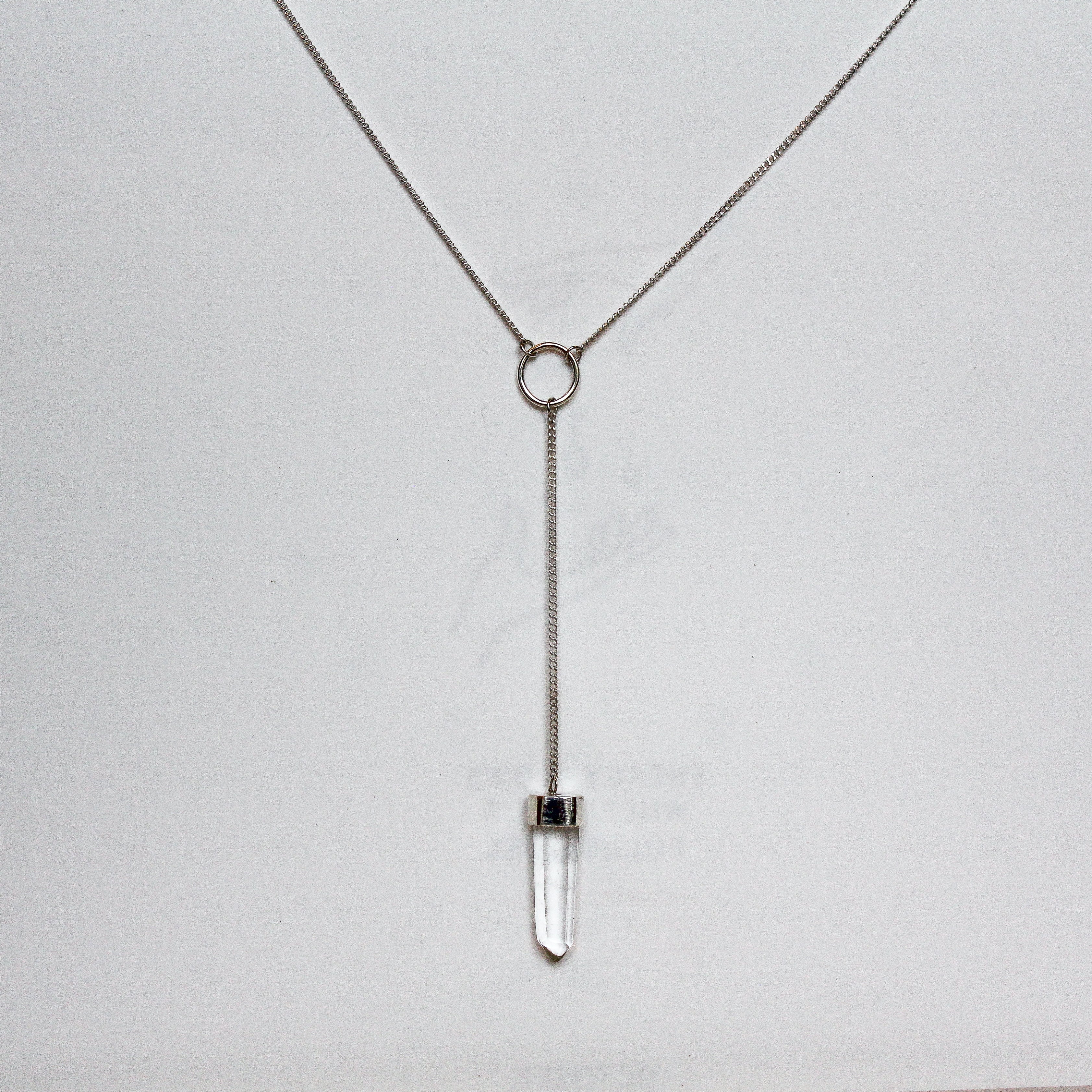 SIDEREAL NECKLACE - CRYSTAL QUARTZ (SILVER)