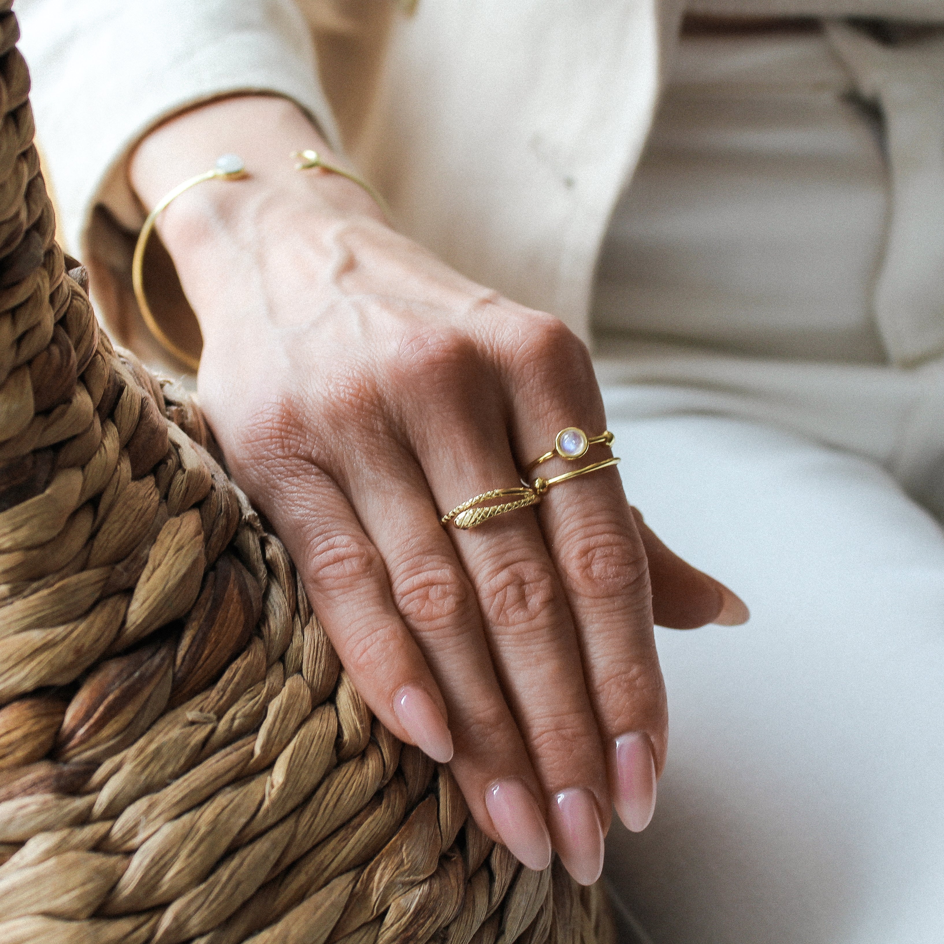 KUNDALINI RING - RED EYES (solid gold 18k)