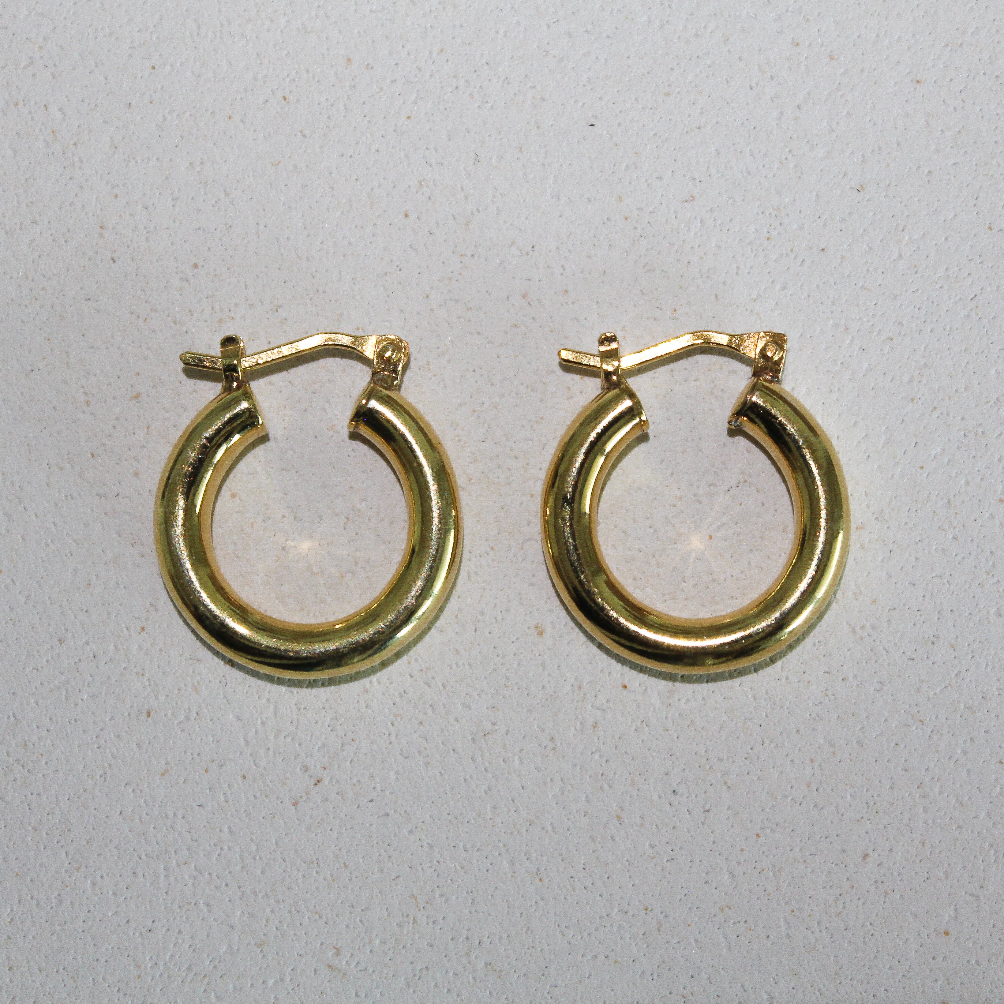 CHUNKY HOOPS (GOLD PLATED)