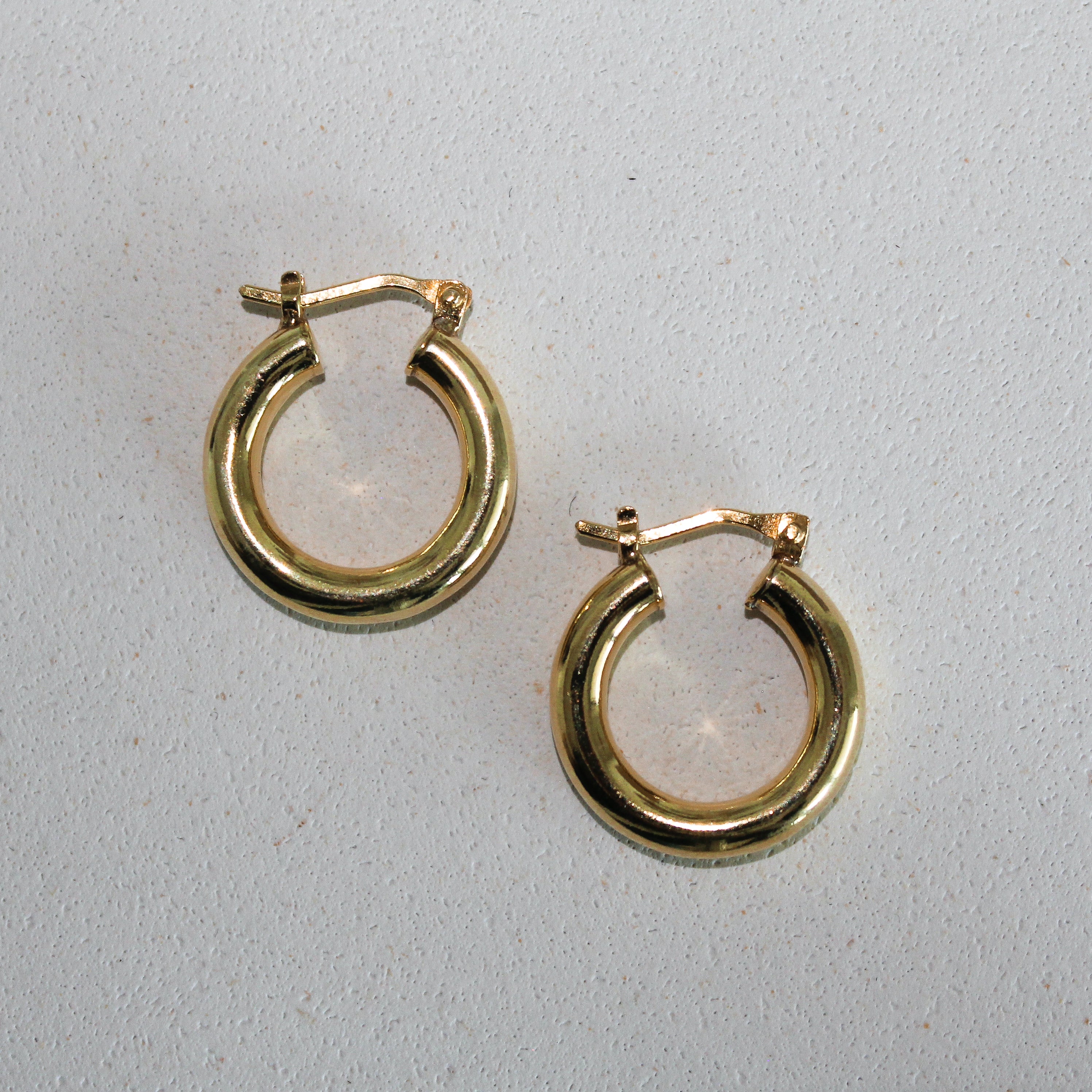 CHUNKY HOOPS (GOLD PLATED)