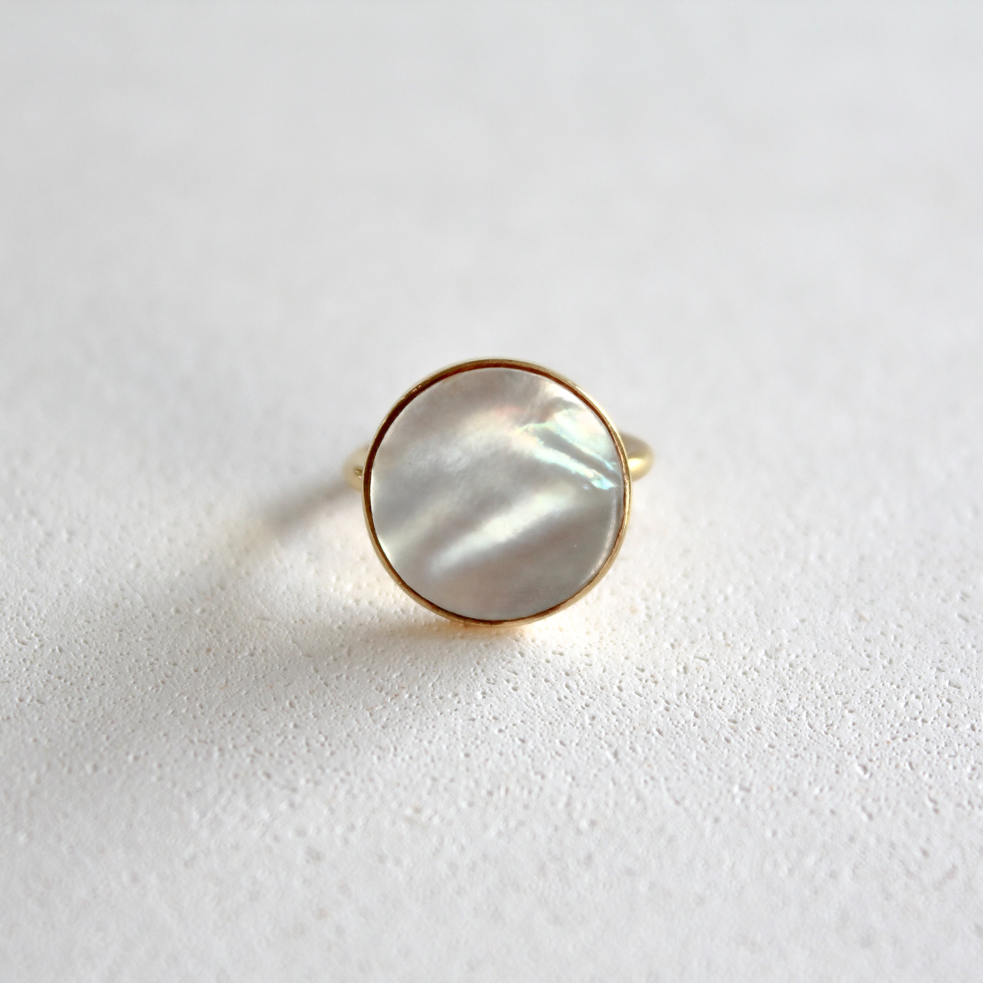 MOTHER MOON RING - MOTHER OF PEARL