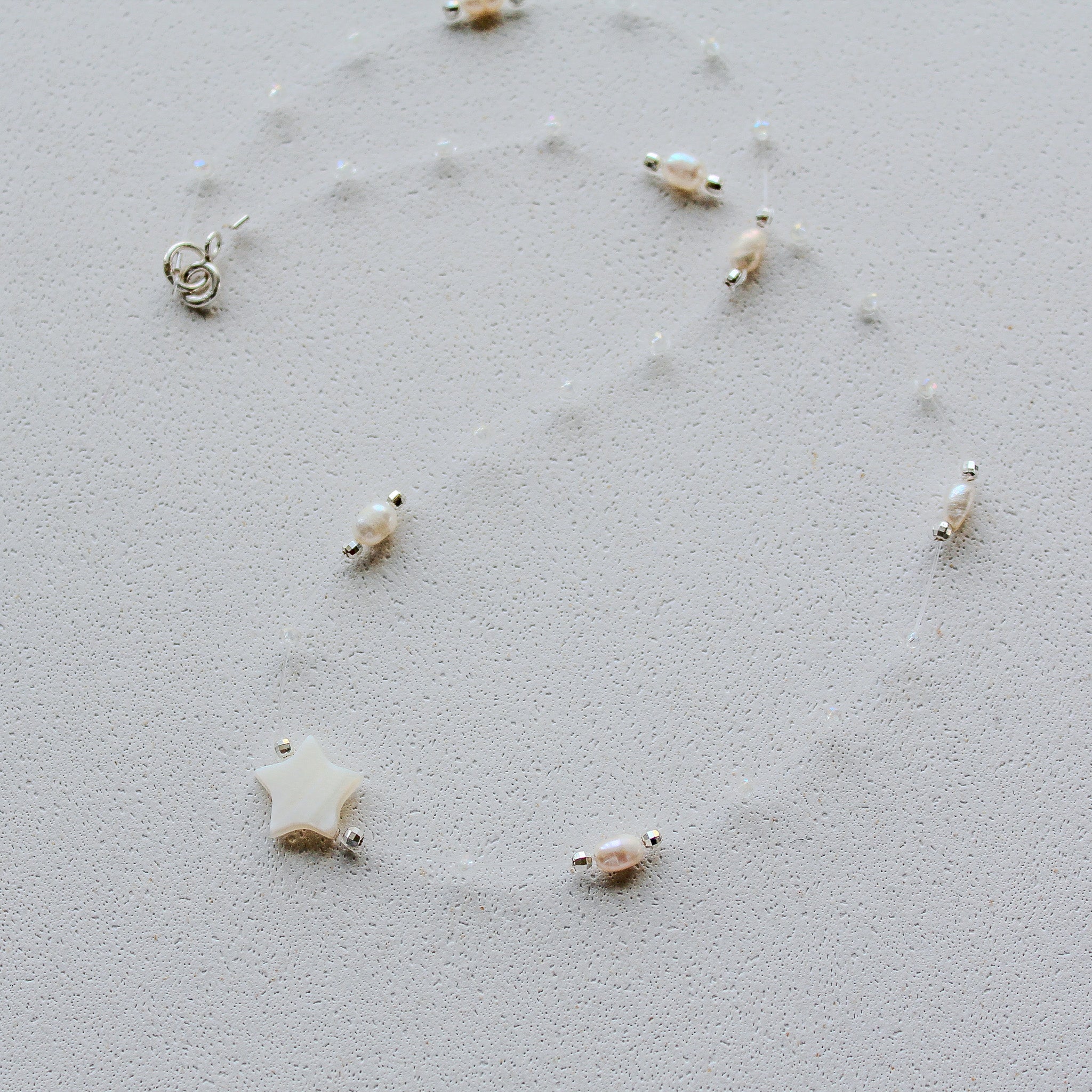 OCEAN FAIRY - MOTHER OF PEARL & PEARLS (SILVER)