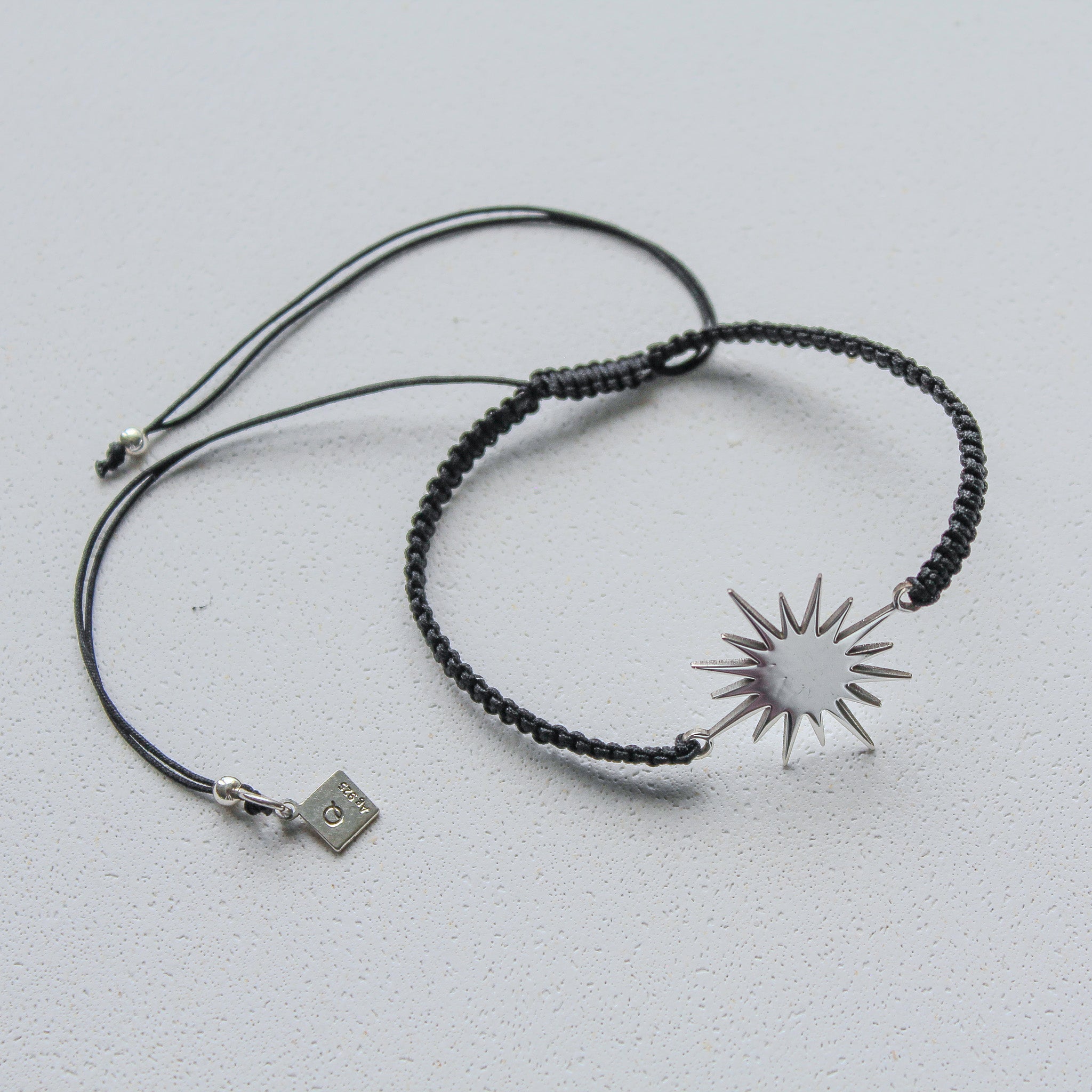SOLEIL BRACELET - BLACK (SILVER)