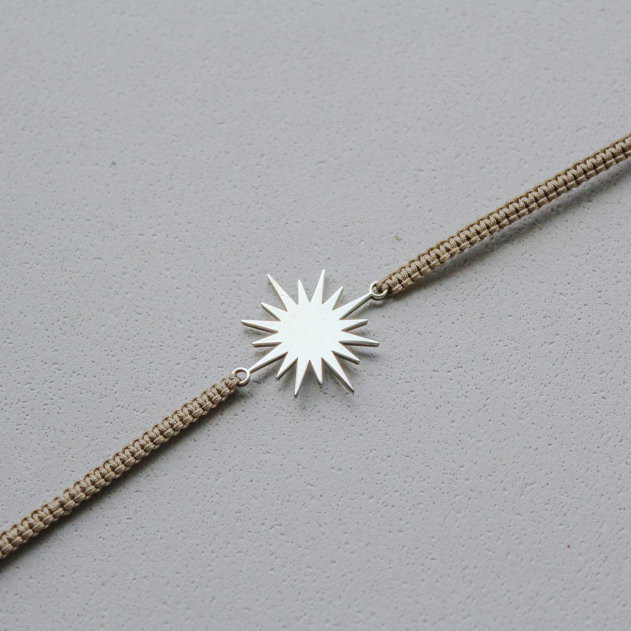 SOLEIL BRACELET - BEIGE (SILVER)