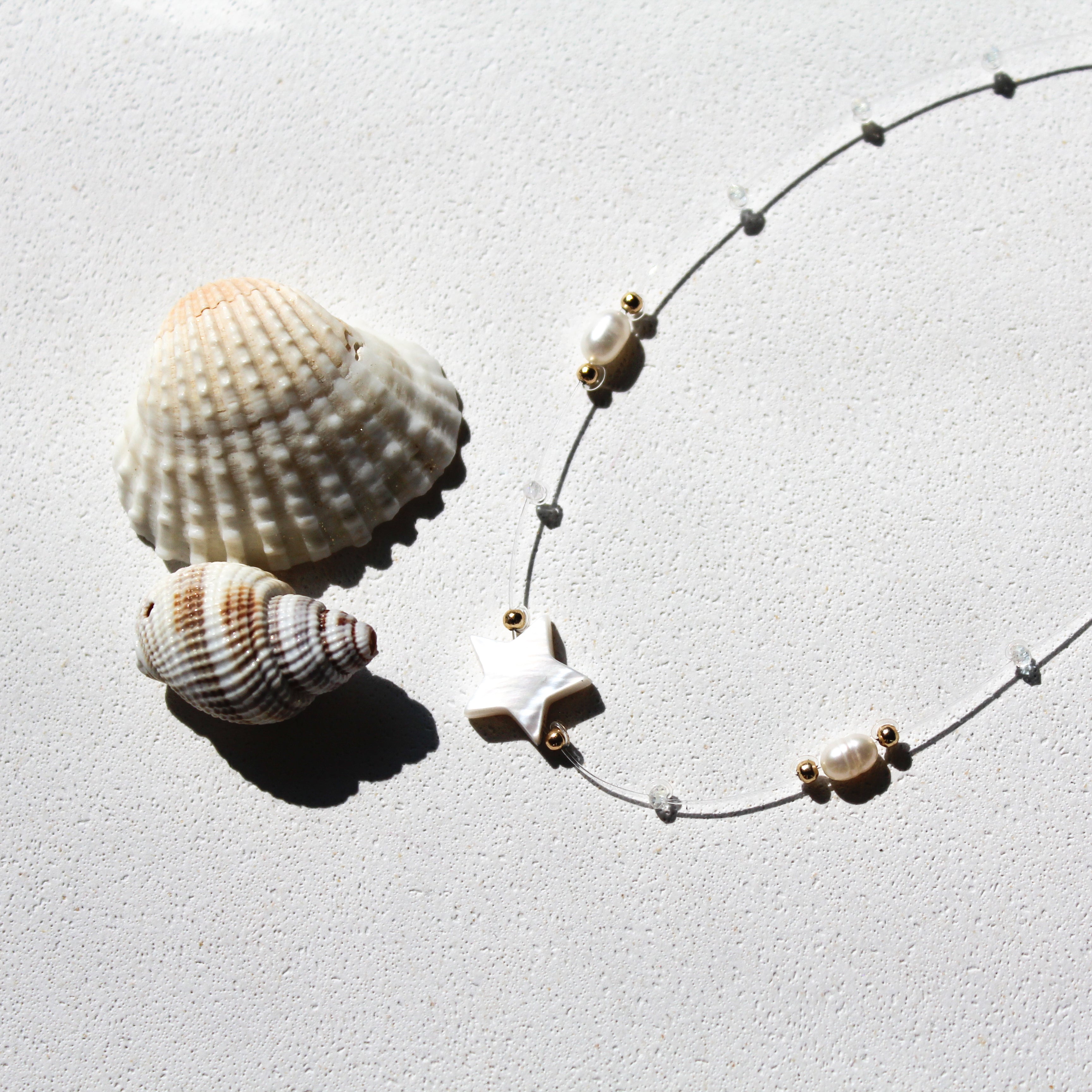 OCEAN FAIRY - MOTHER OF PEARL & PEARLS (SILVER)
