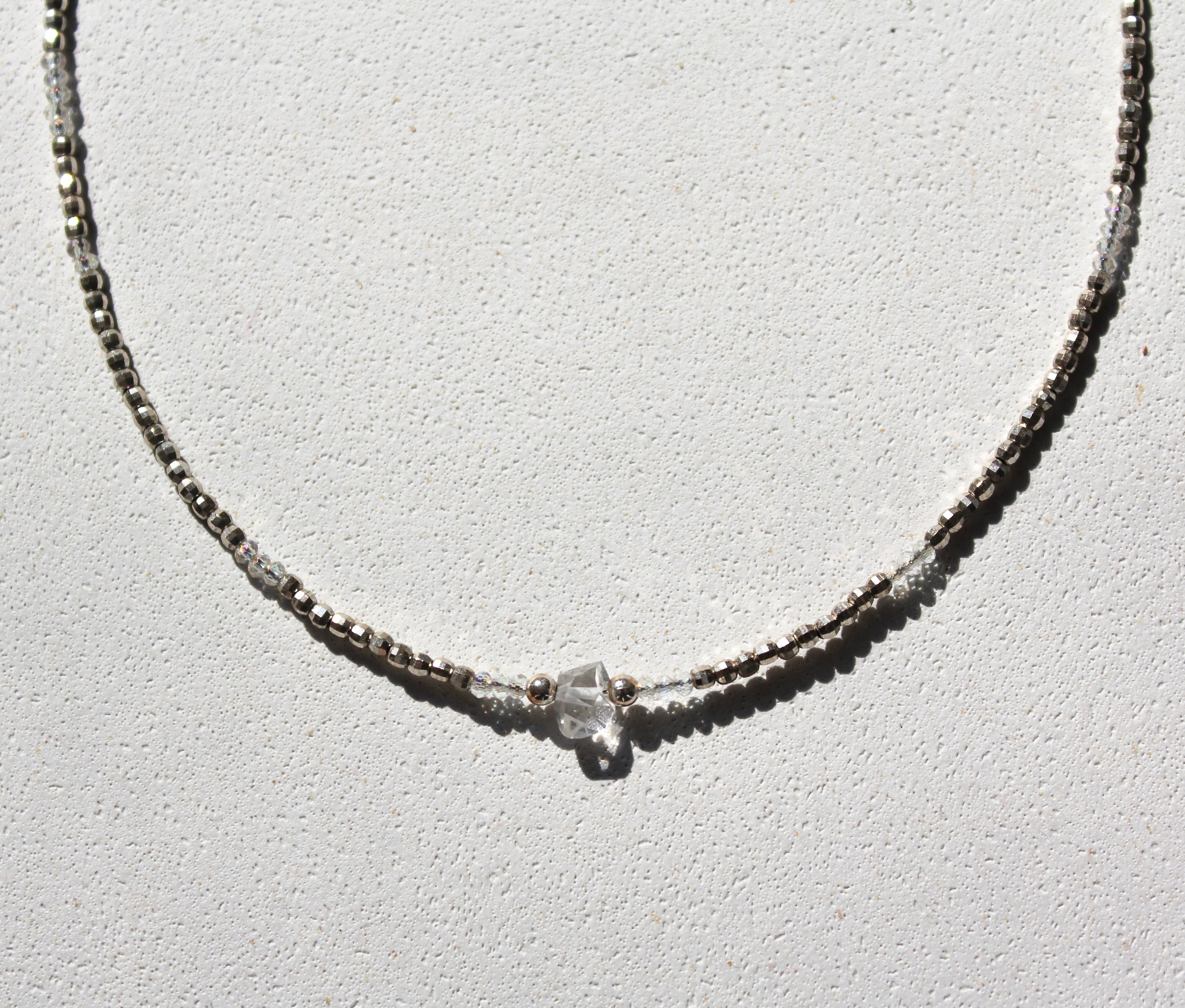 STARLIGHT NECKLACE - HERKIMER (SILVER)