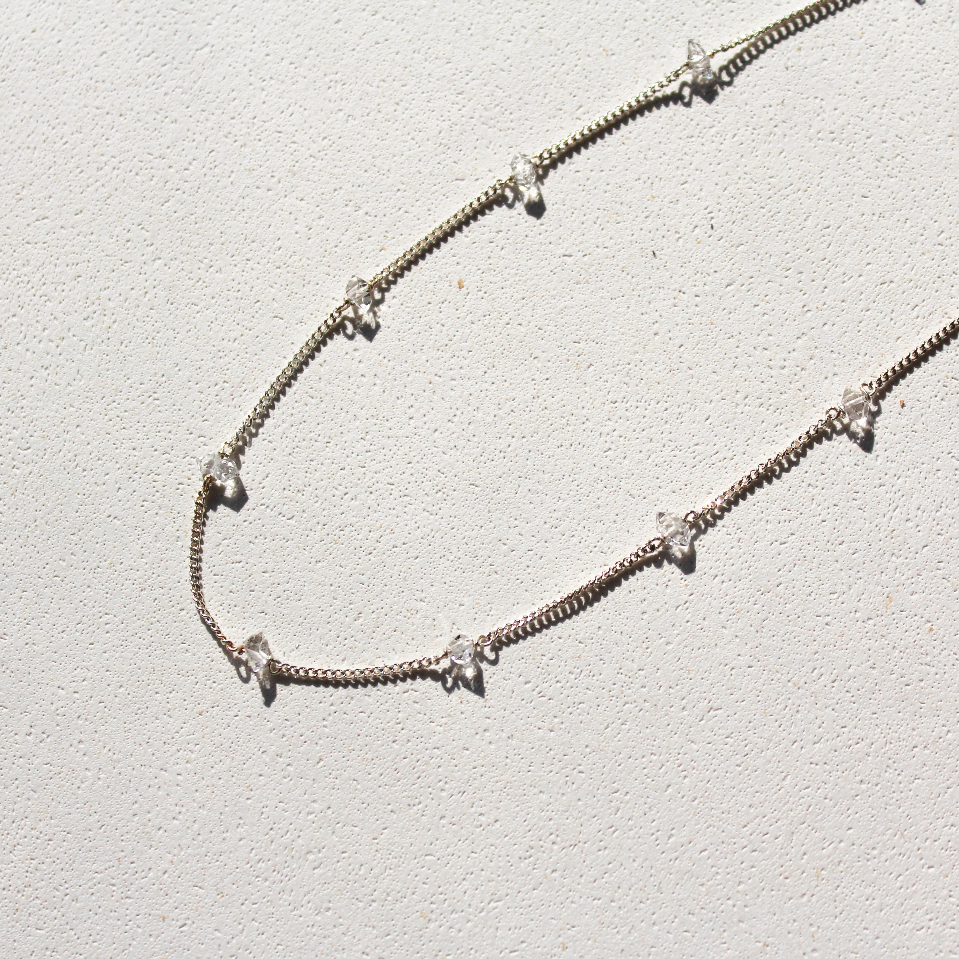 STARDUST NECKLACE - HERKIMER (SILVER)