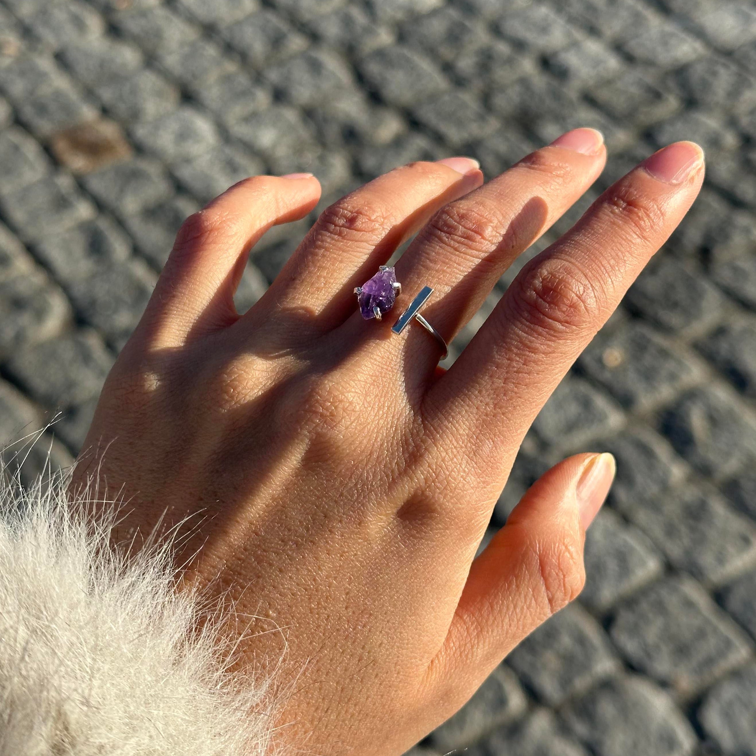 HALLEY RING - AMETHYST (SILVER)