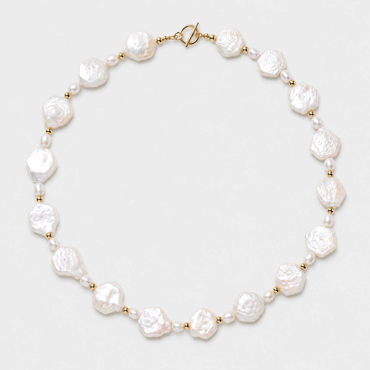 GODDESS CHOKER - FRESHWATER PEARL (GOLDFILLED)