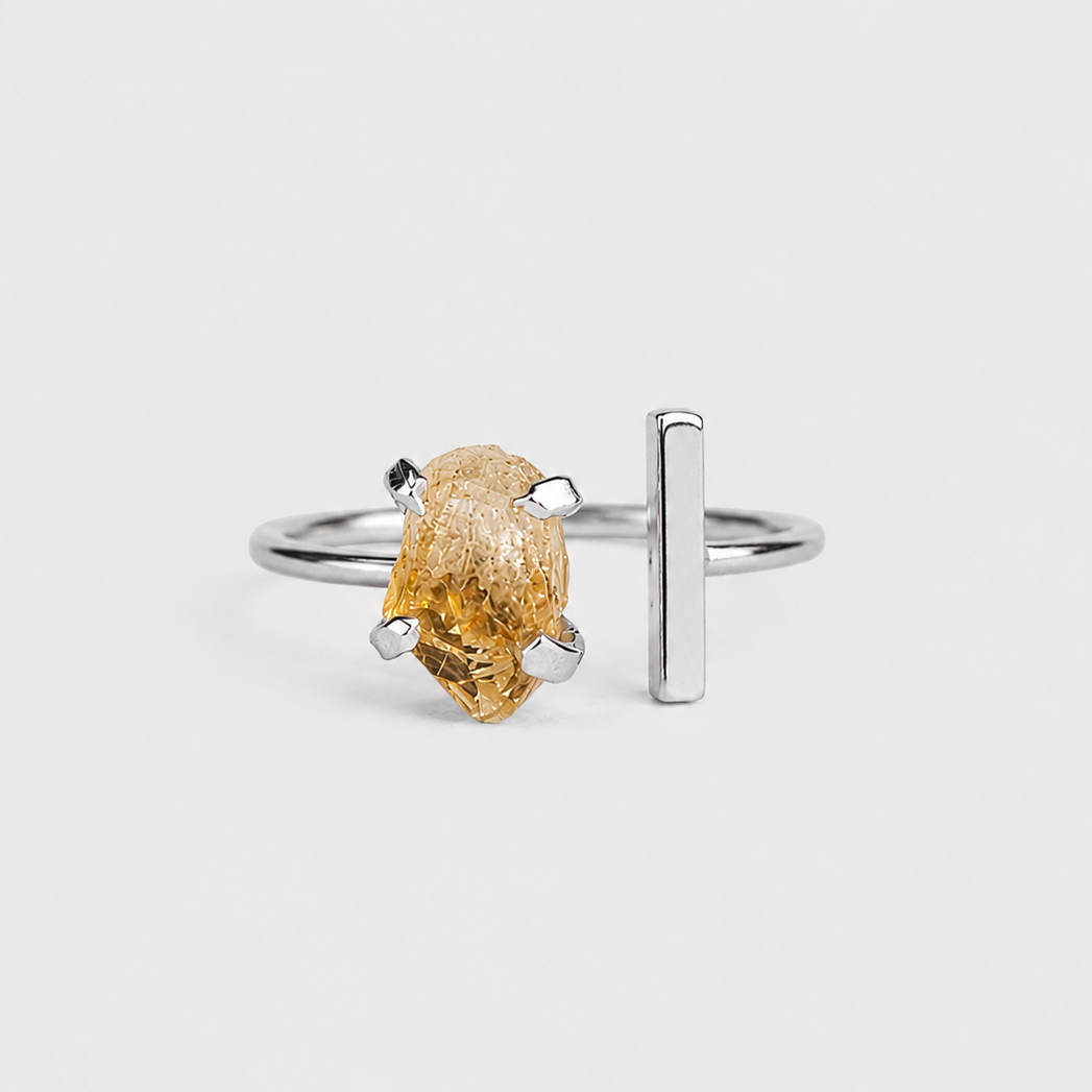 HALLEY RING - CITRINE (SILVER)