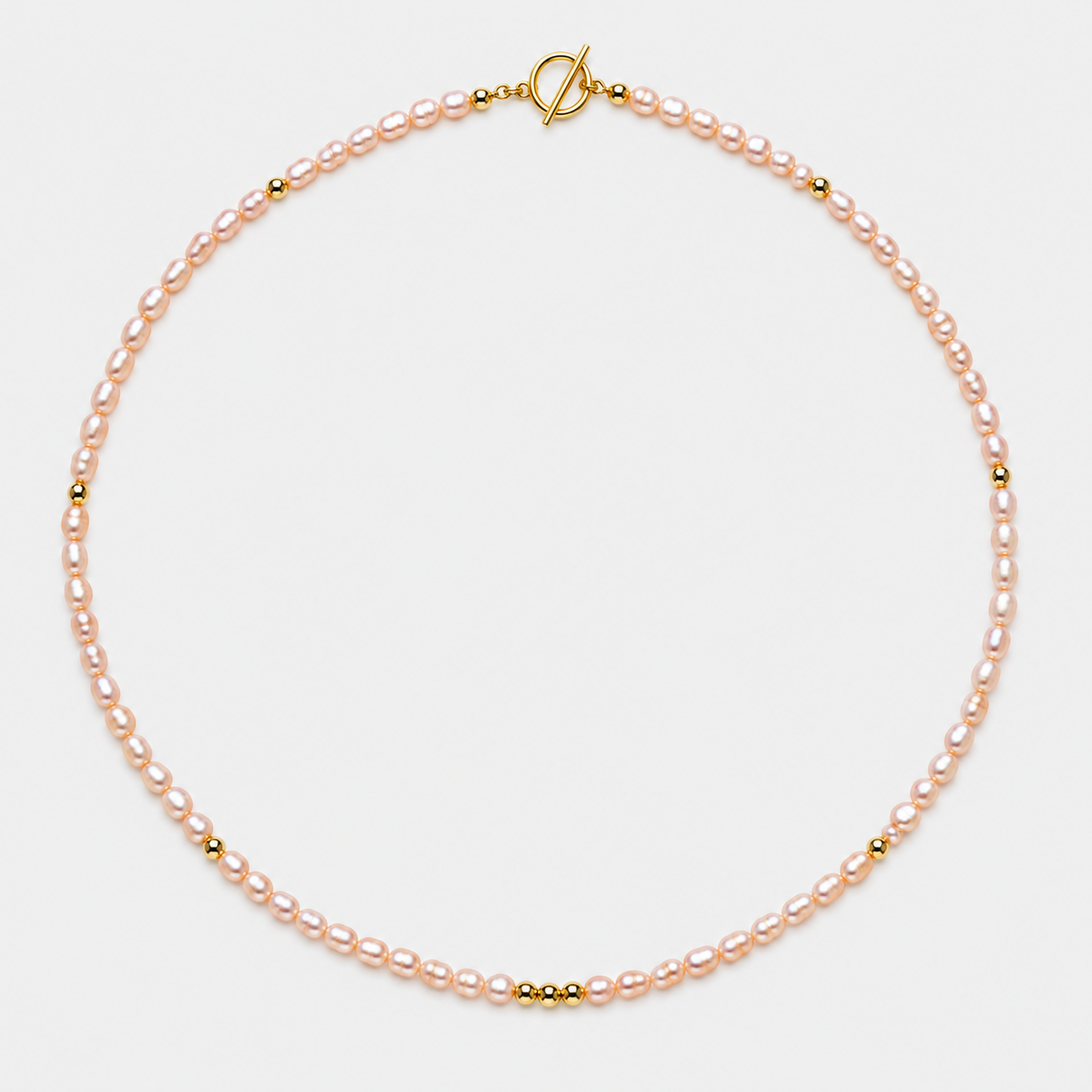 FRESHWATER PINK PEARLS CHOKER - CLASSIC