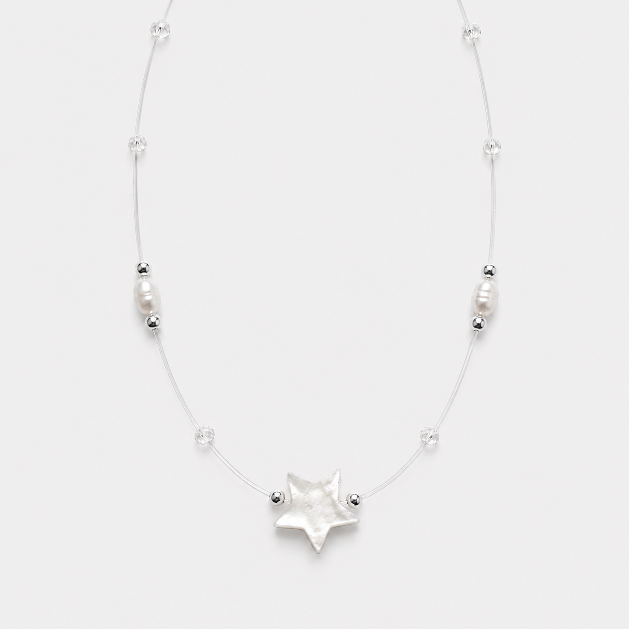 OCEAN FAIRY - MOTHER OF PEARL & PEARLS (SILVER)