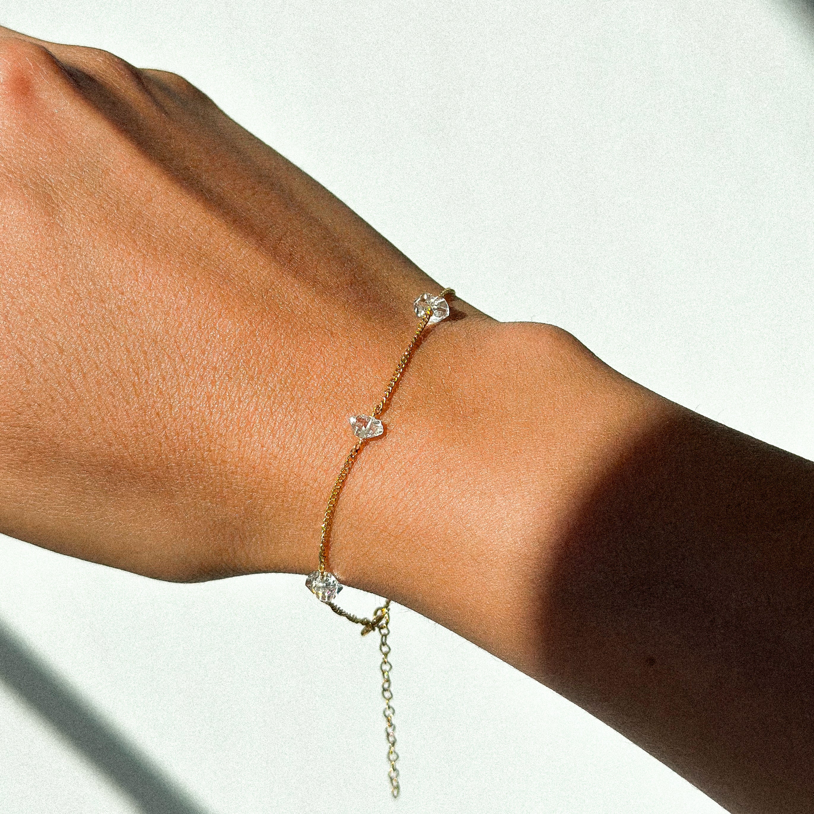 STARDUST BRACELET - HERKIMER (GOLD PLATED)