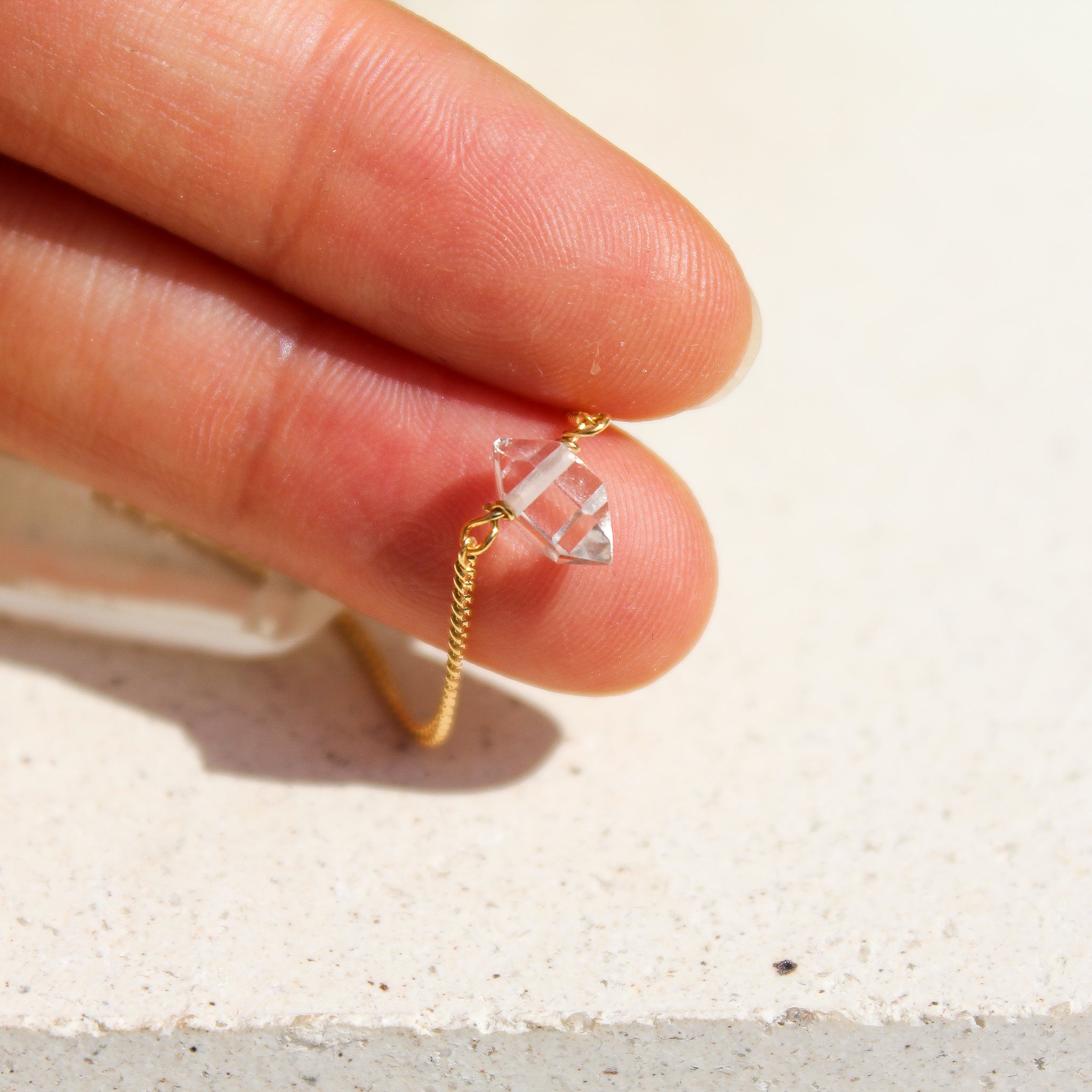 MAGIC BRACELET - HERKIMER (GOLD PLATED)