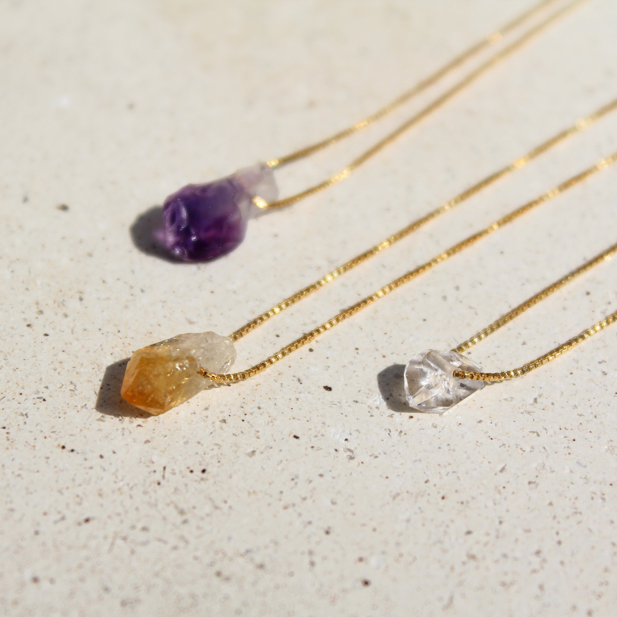 LITTLE TOTEM - AMETHYST (GOLD PLATED)