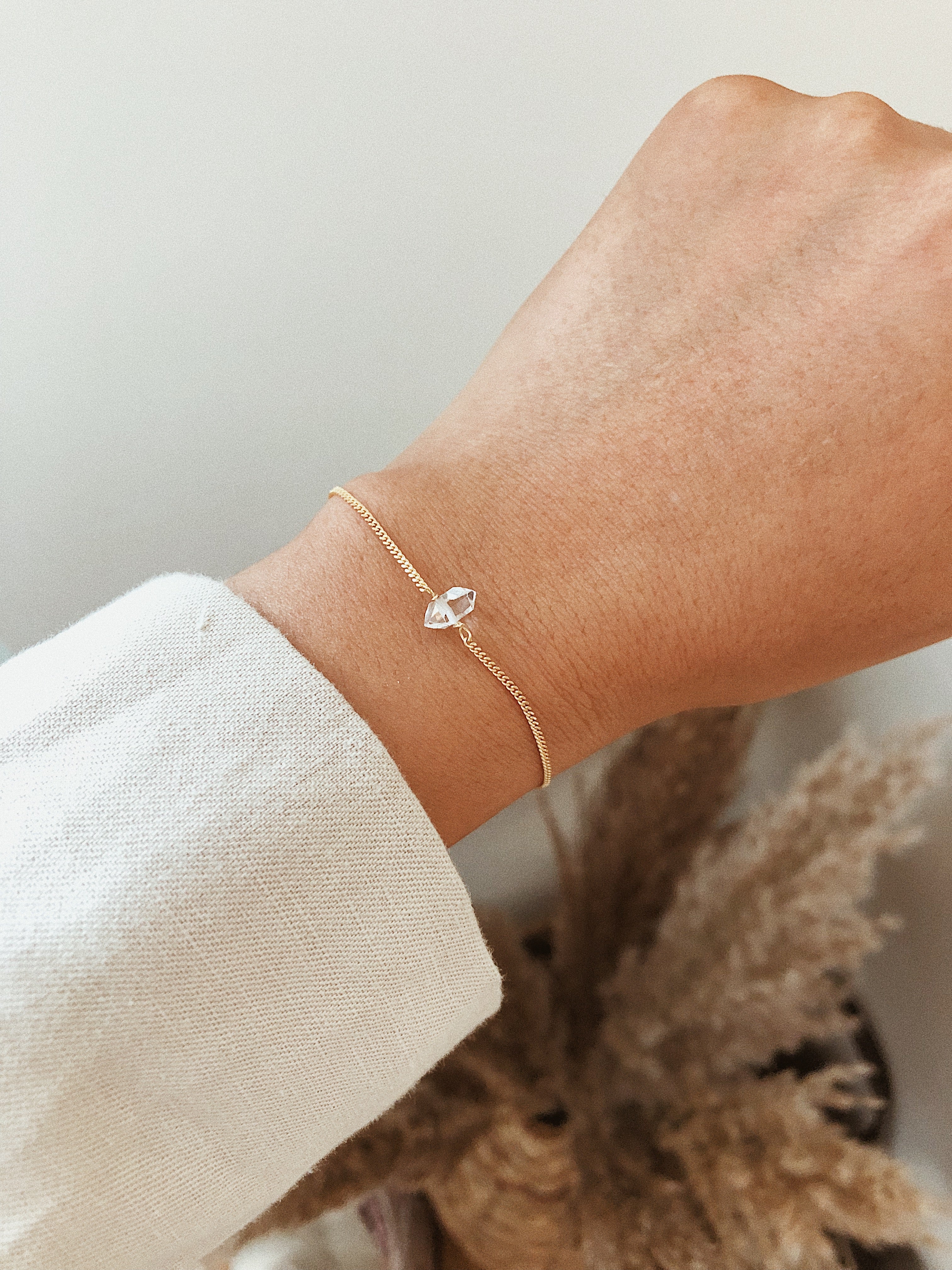 MAGIC BRACELET - HERKIMER (GOLD PLATED)