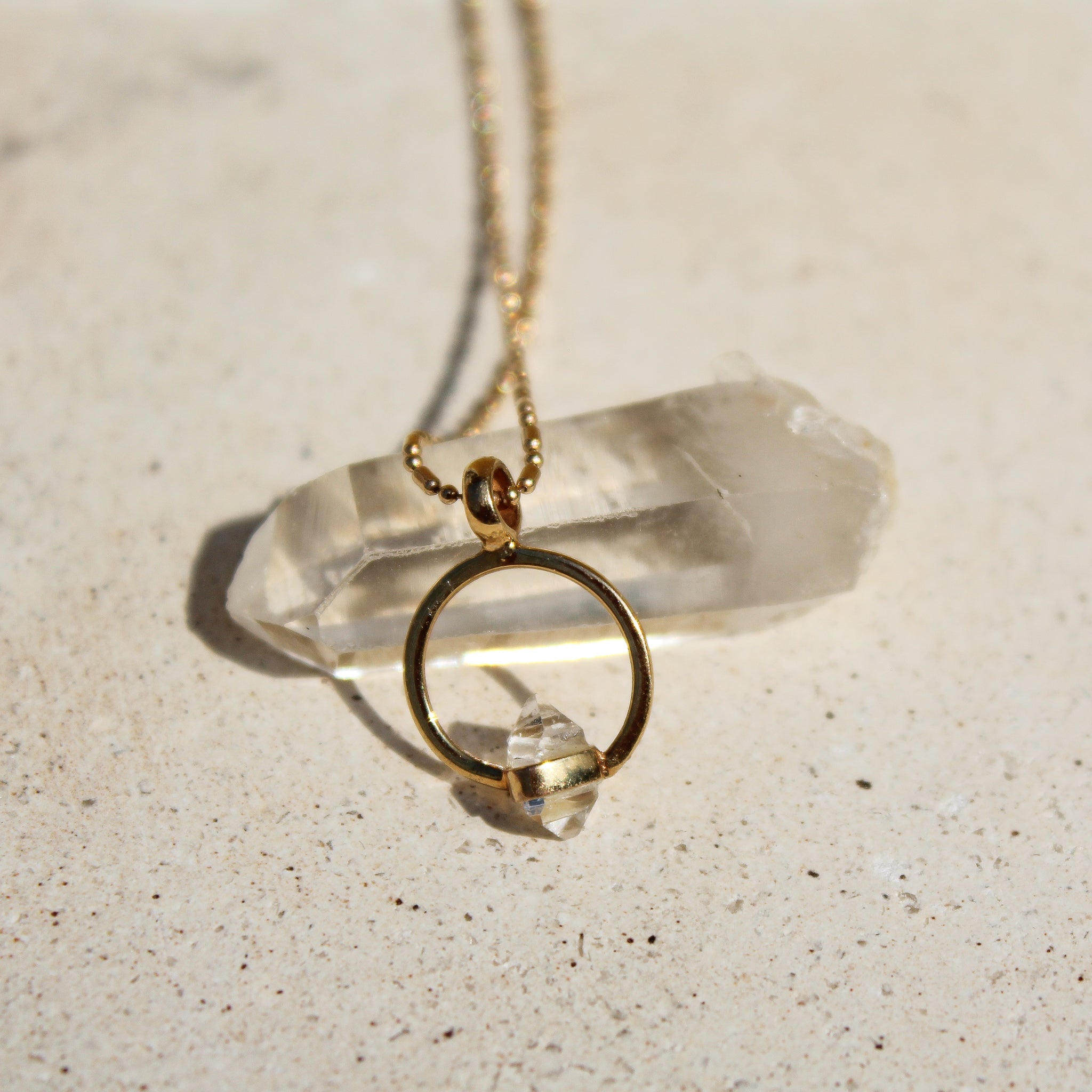 VIDA NECKLACE - HERKIMER (GOLD PLATED)
