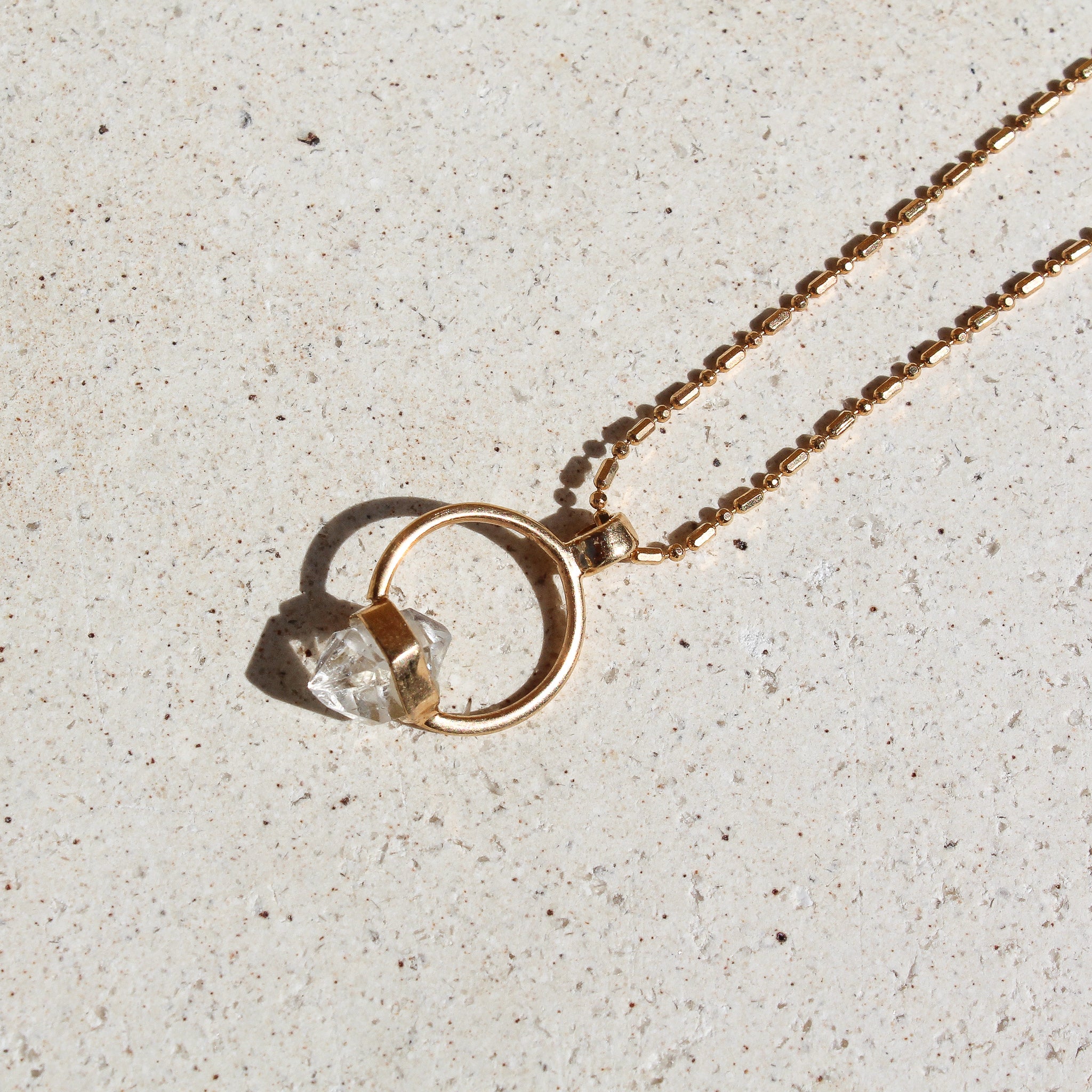 VIDA NECKLACE - HERKIMER (GOLD PLATED)