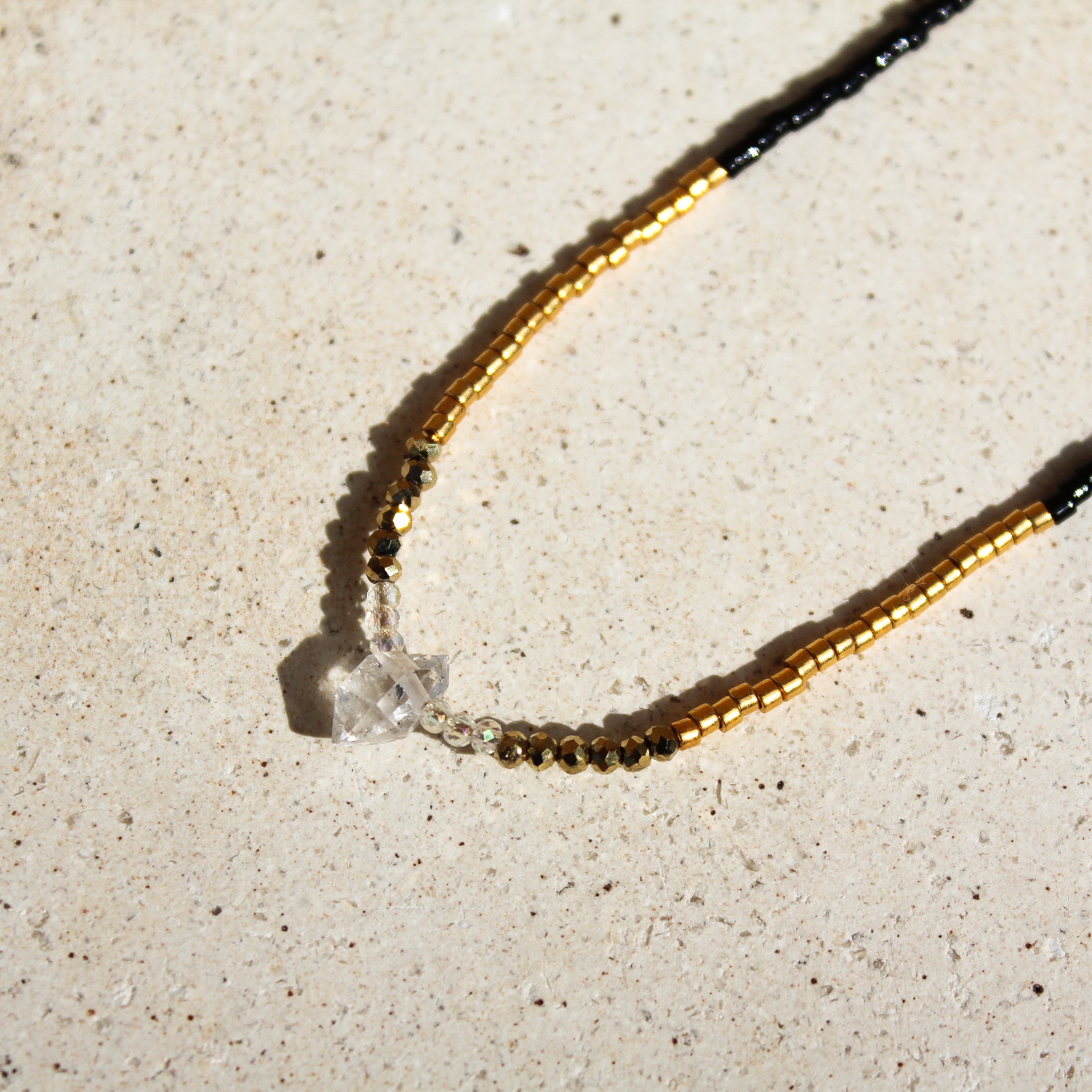 BLACK MIYUKI CHOKER -  HERKIMER