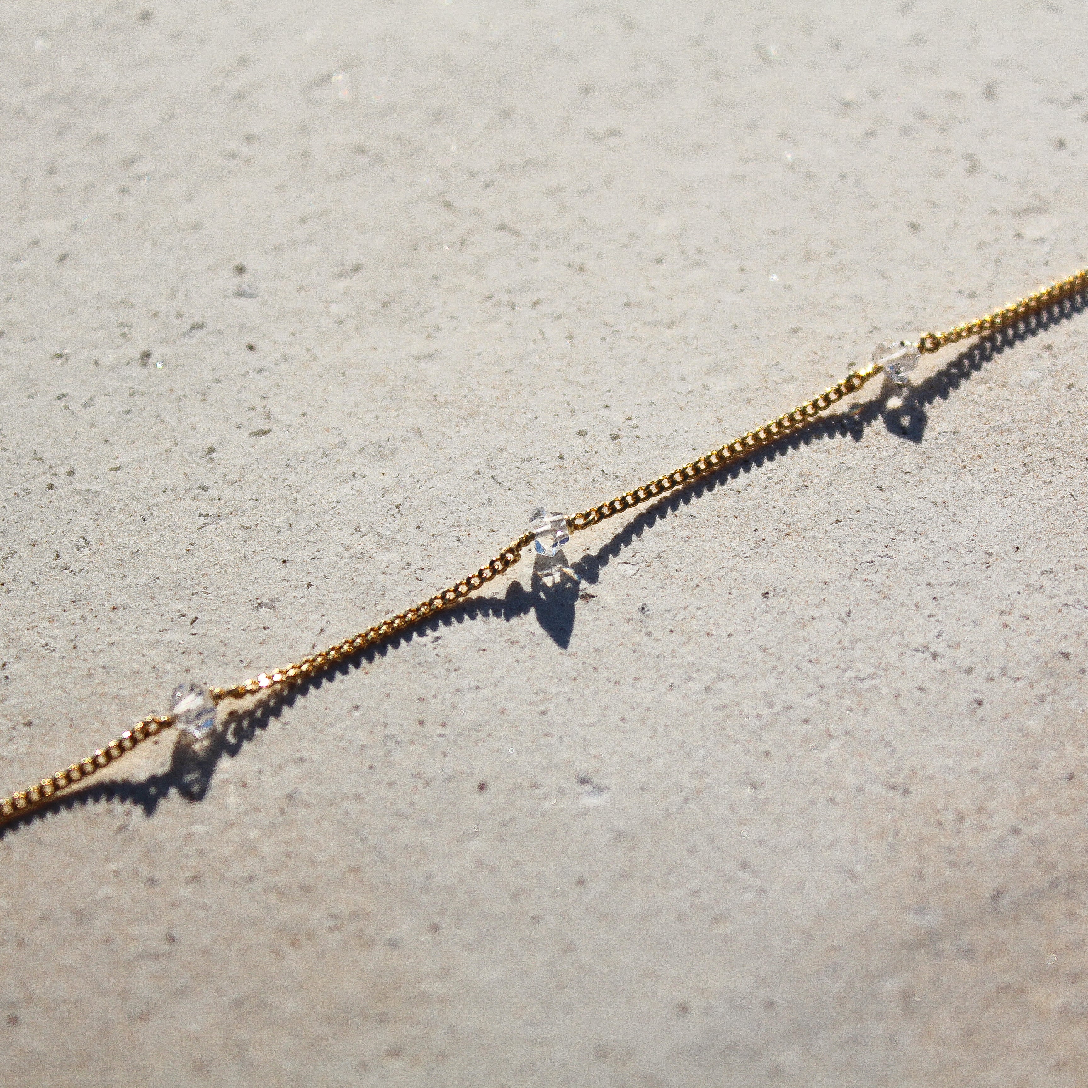 STARDUST BRACELET - HERKIMER (GOLD PLATED)