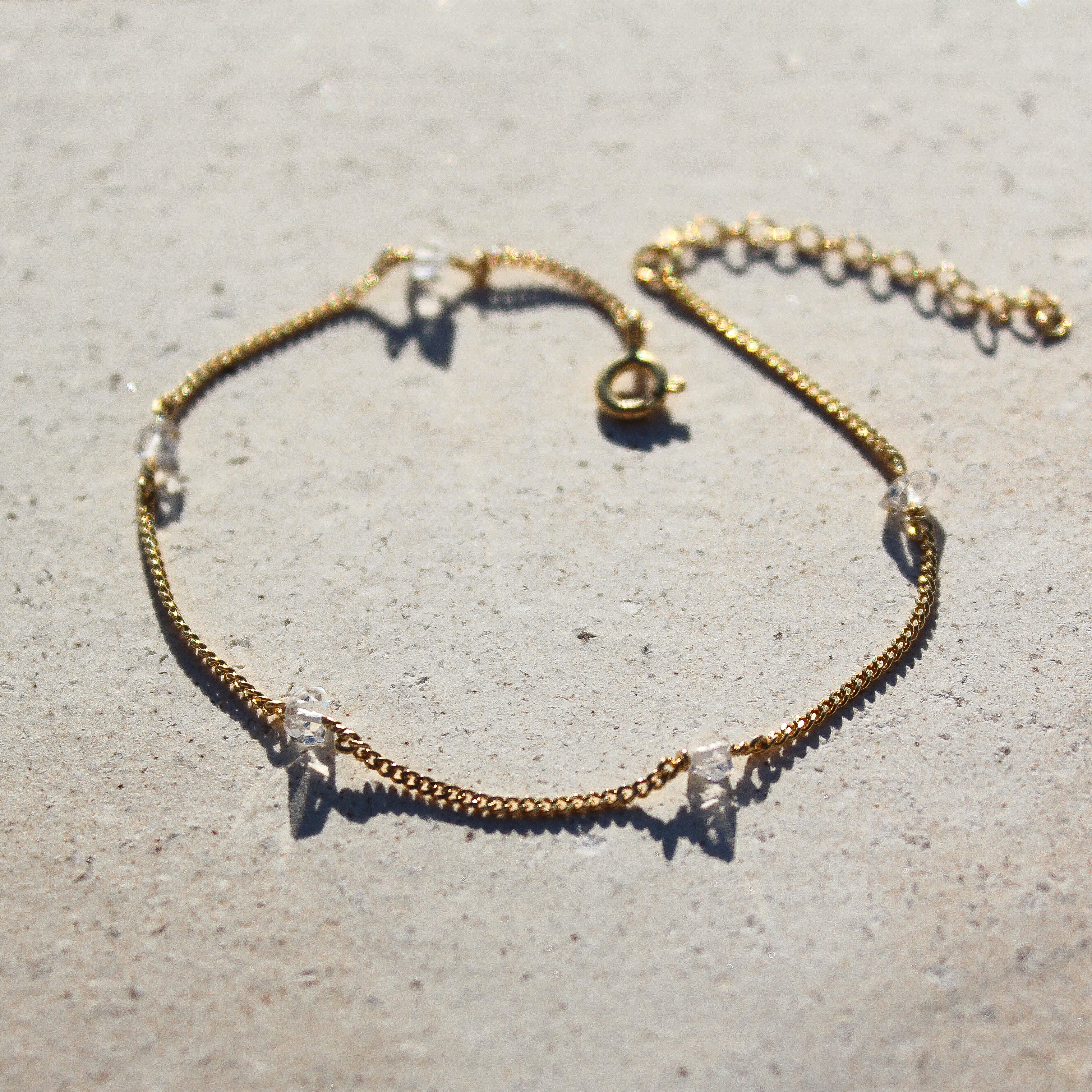 STARDUST BRACELET - HERKIMER (GOLD PLATED)