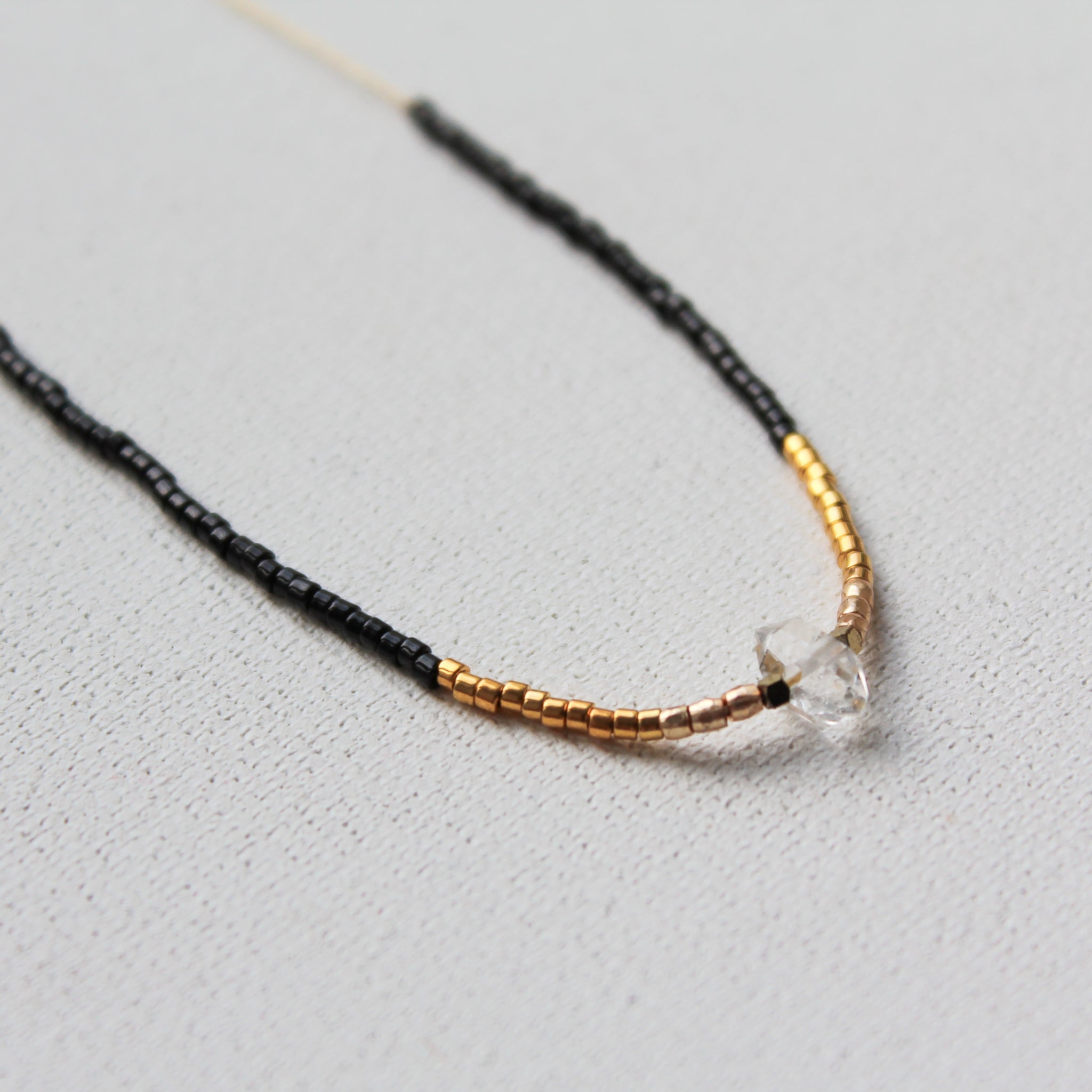 BLACK MIYUKI CHOKER -  HERKIMER