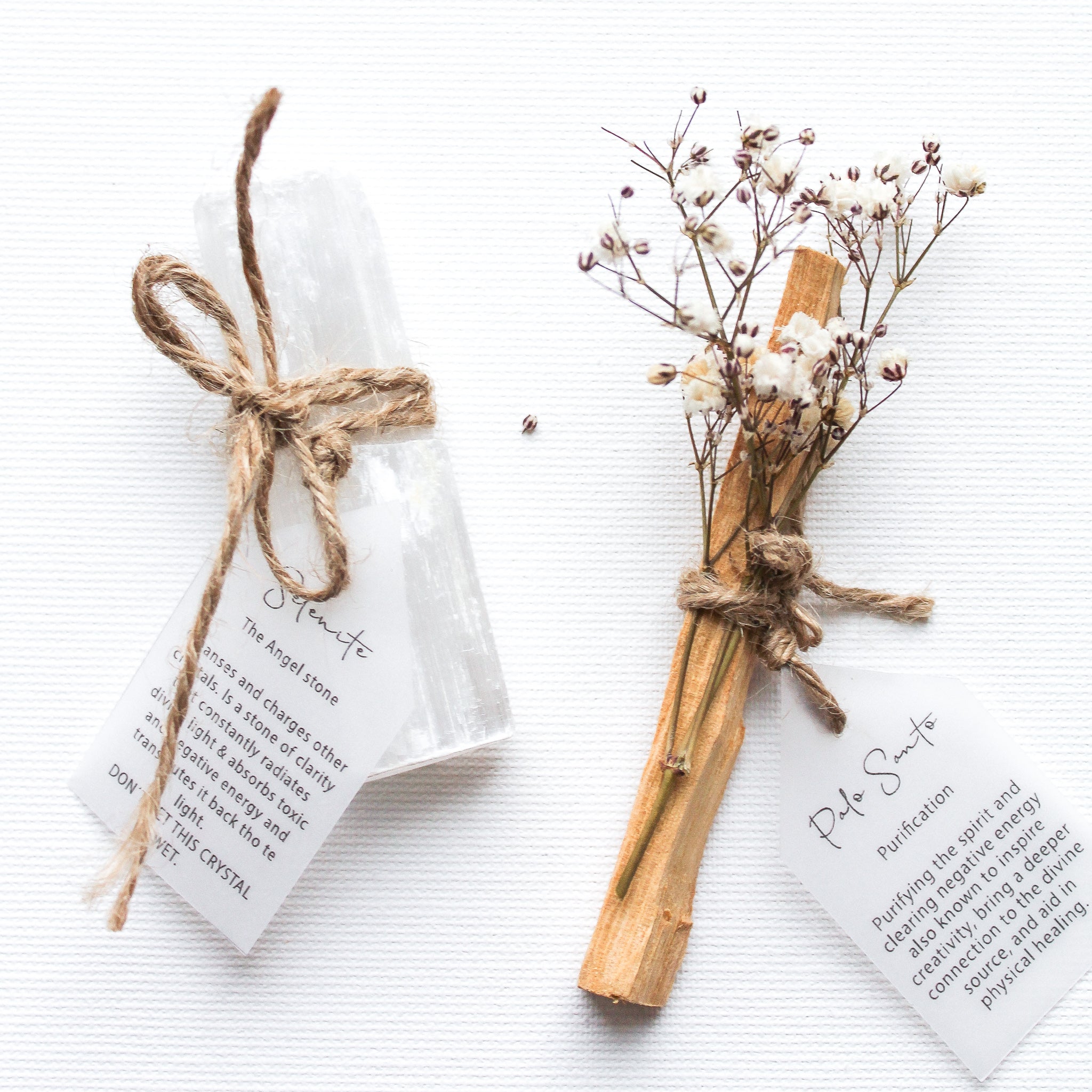 PALO SANTO STICK + SELENITE