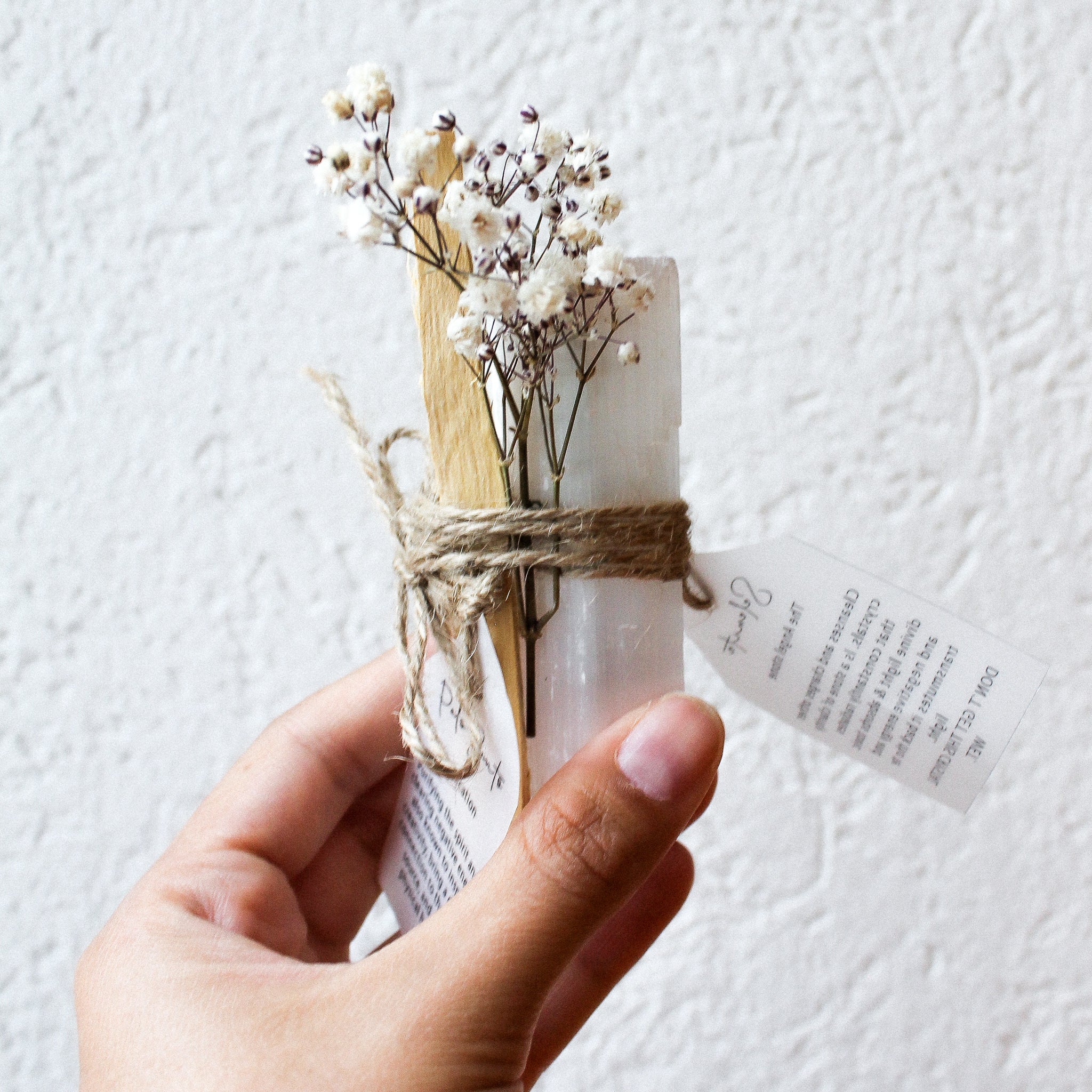 PALO SANTO STICK + SELENITE