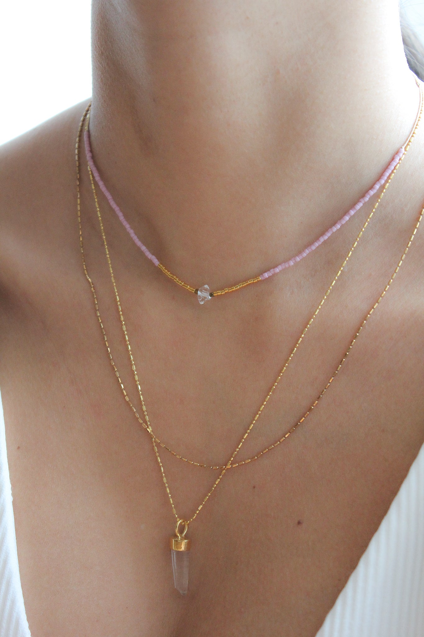 PINK MIYUKI CHOKER - HERKIMER