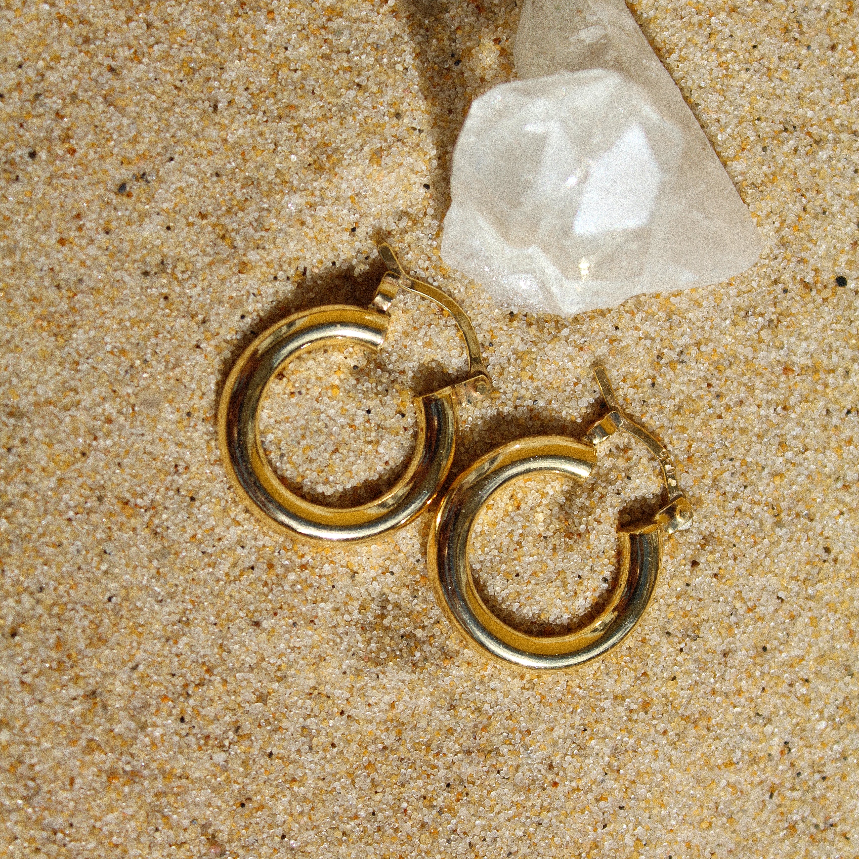 CHUNKY HOOPS (GOLD PLATED)