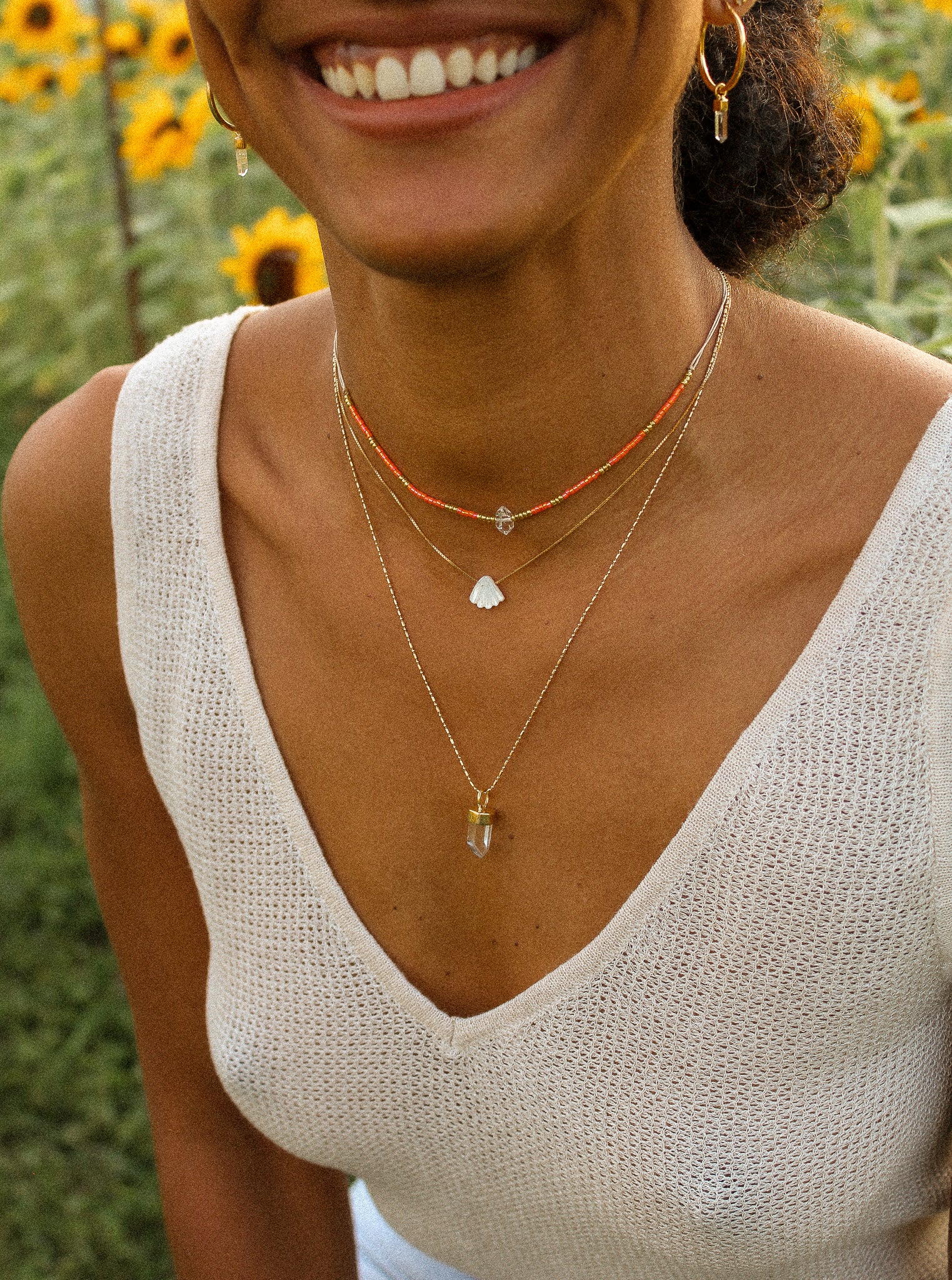 MERMAID NECKLACE - MOTHER OF PEARL (GOLD PLATED)