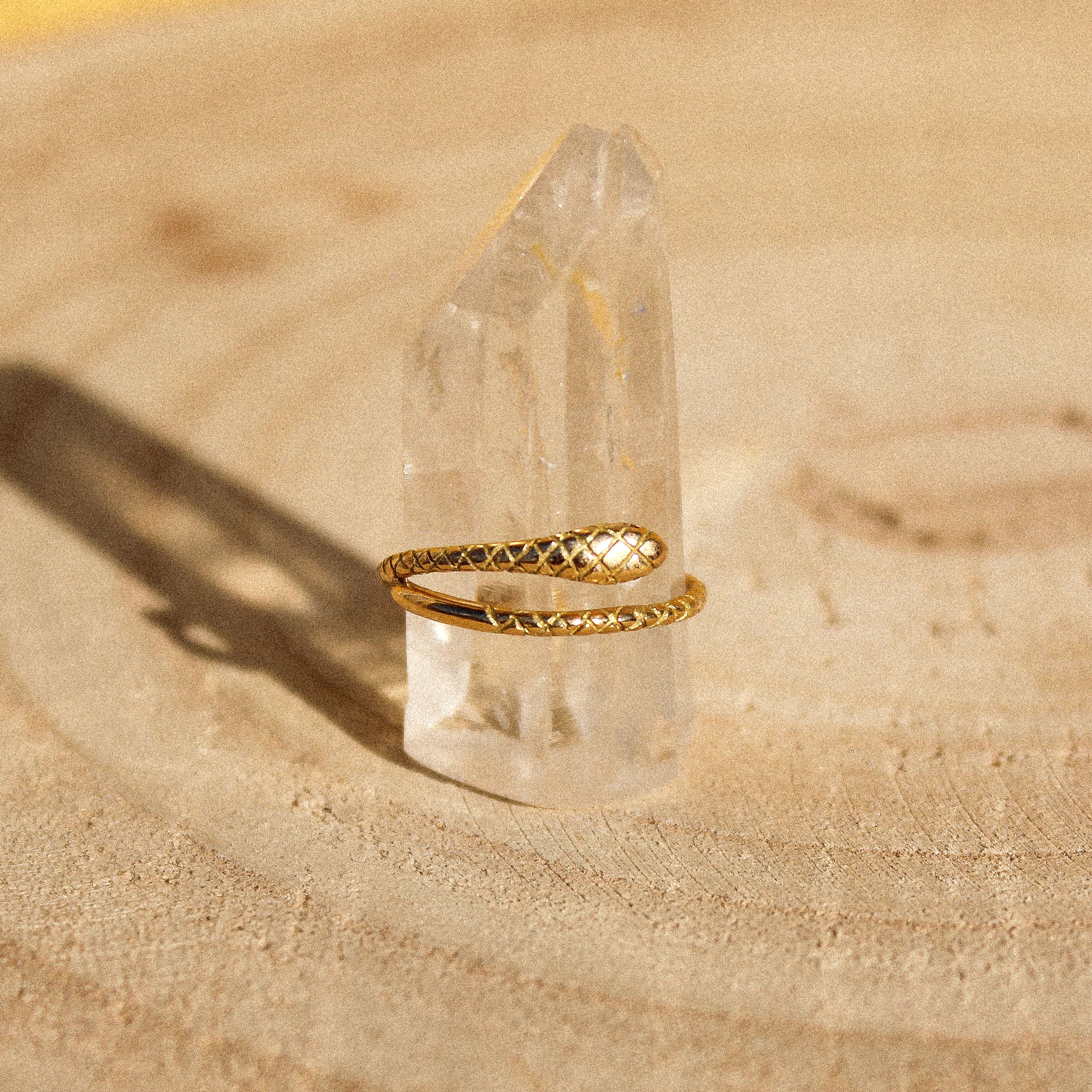 KUNDALINI RING - RED EYES (solid gold 18k)