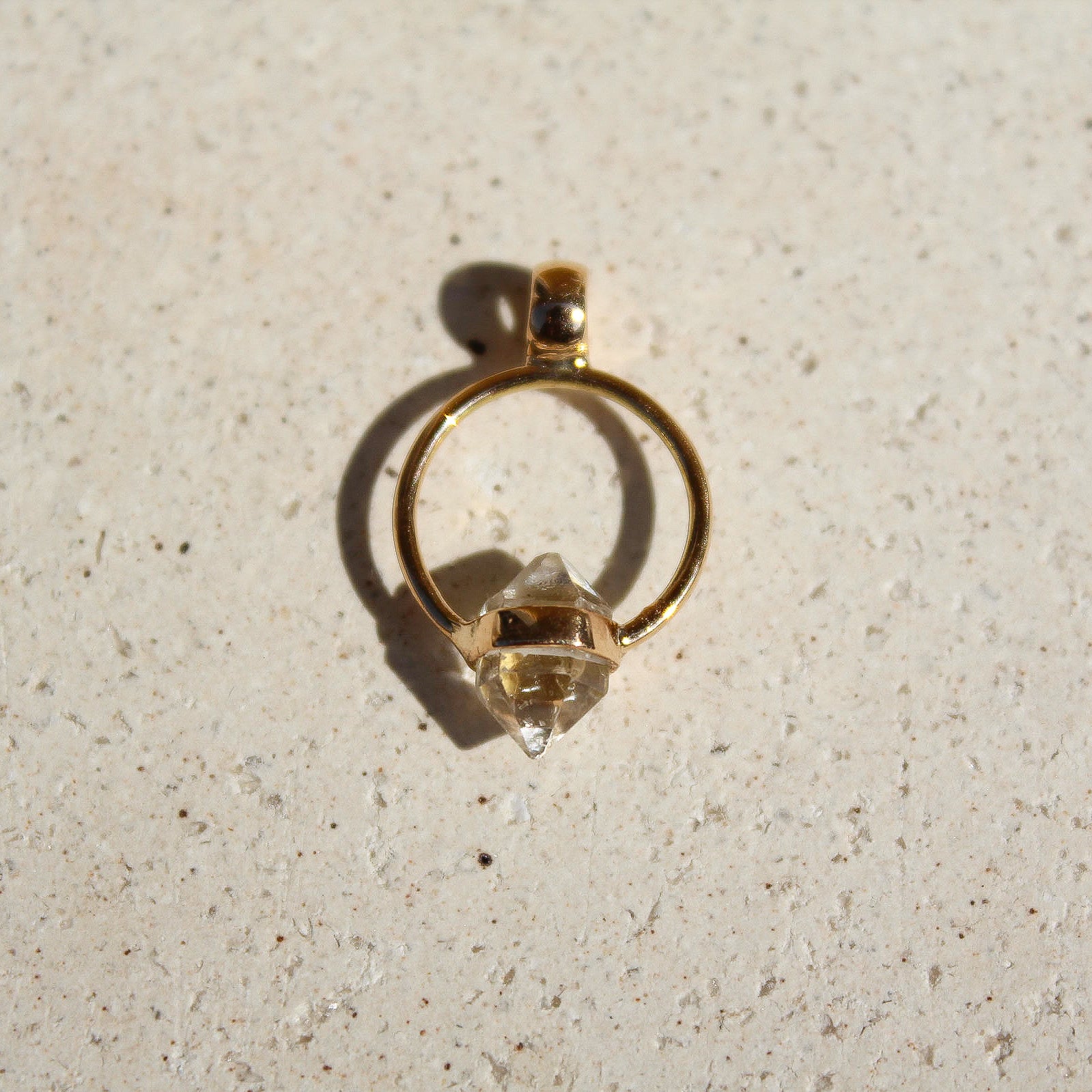 VIDA CHARM - HERKIMER (SOLID GOLD 18K)