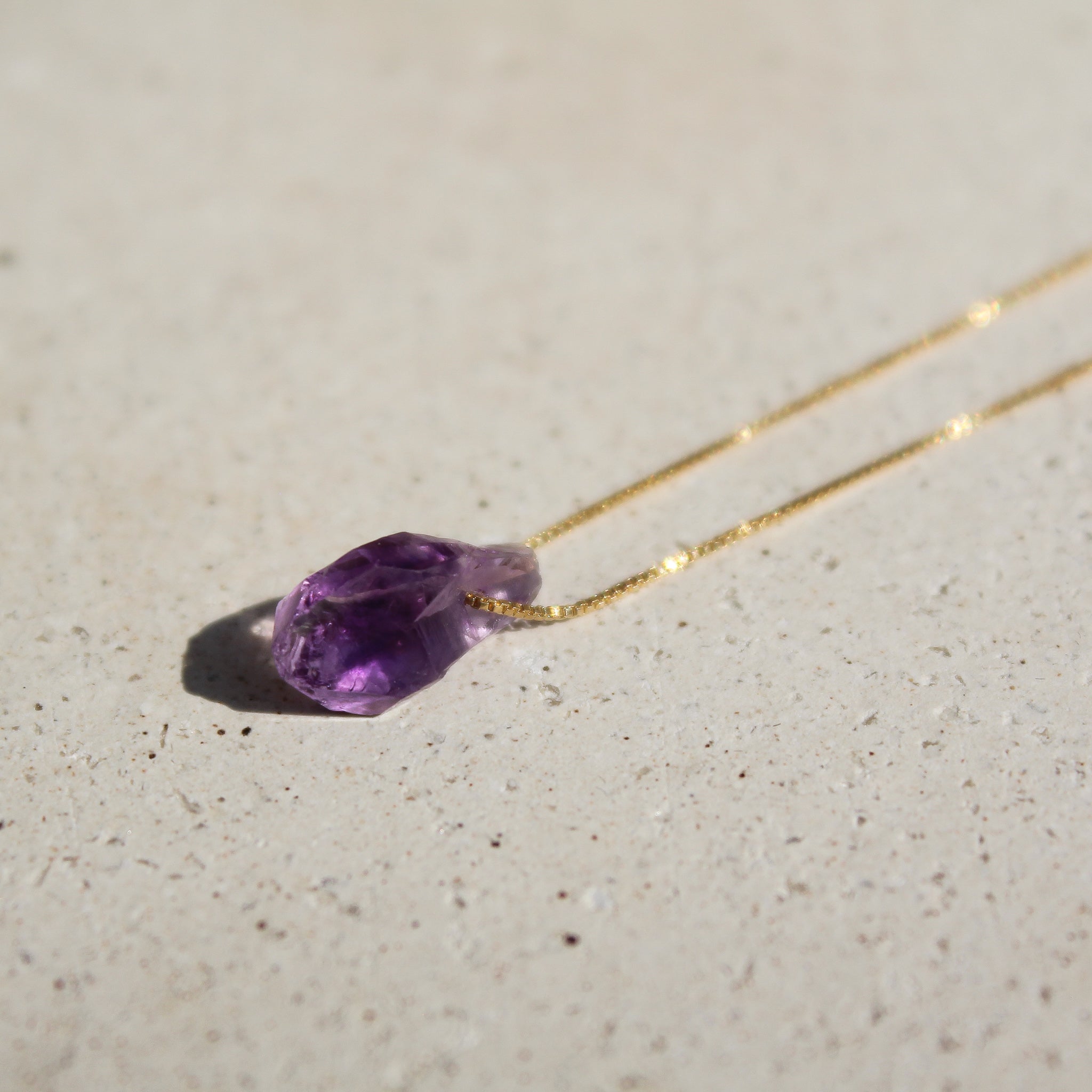 LITTLE TOTEM - AMETHYST (GOLD PLATED)