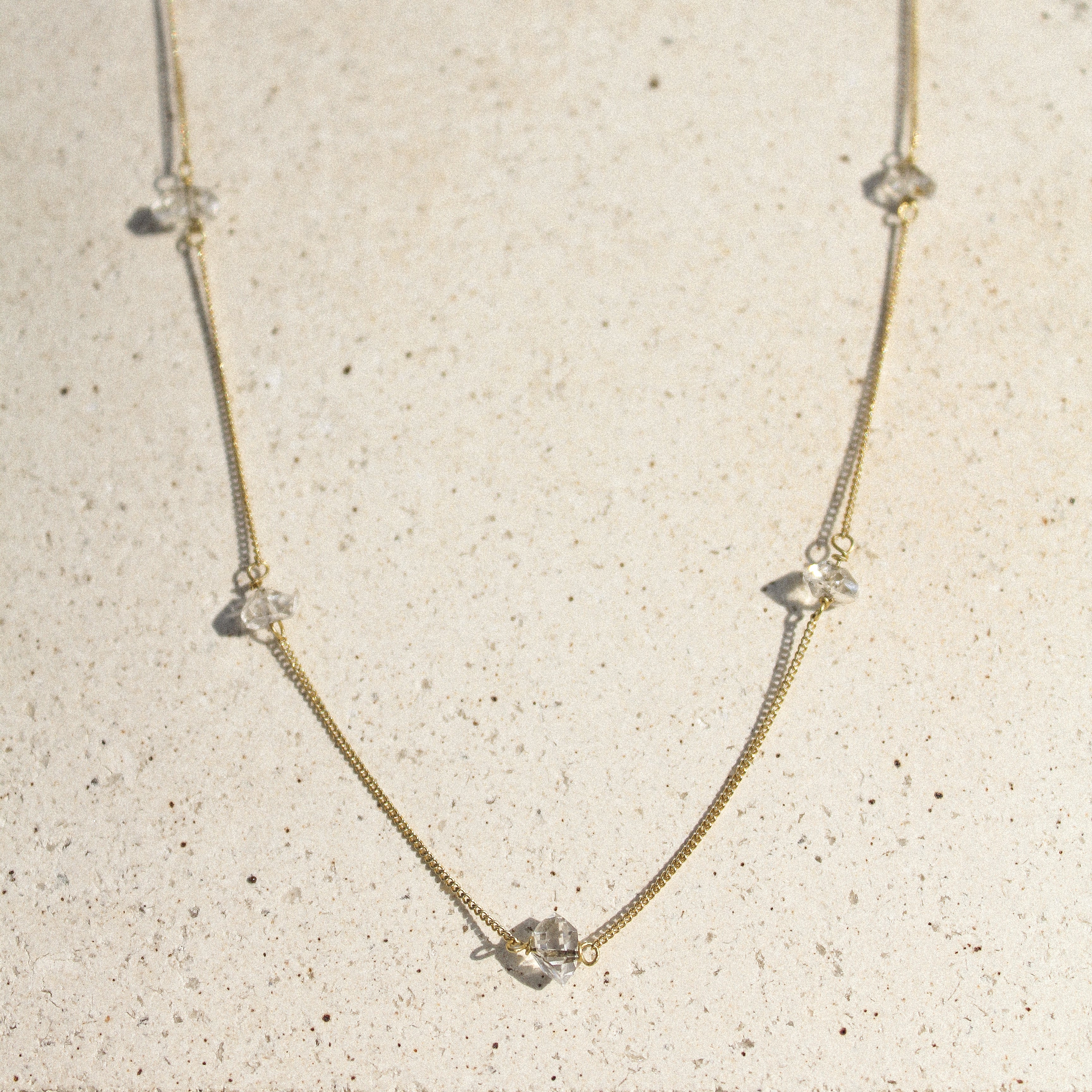 STARDUST NECKLACE - HERKIMER (GOLD PLATED)