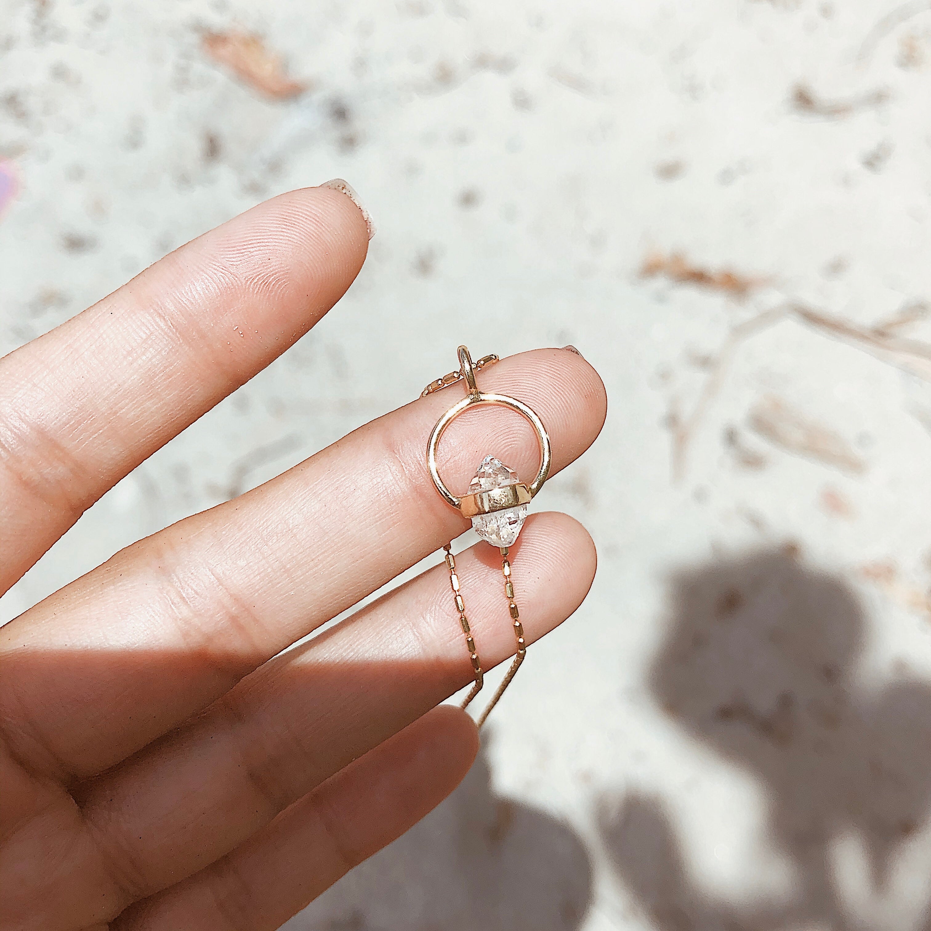 VIDA NECKLACE - HERKIMER (GOLD PLATED)